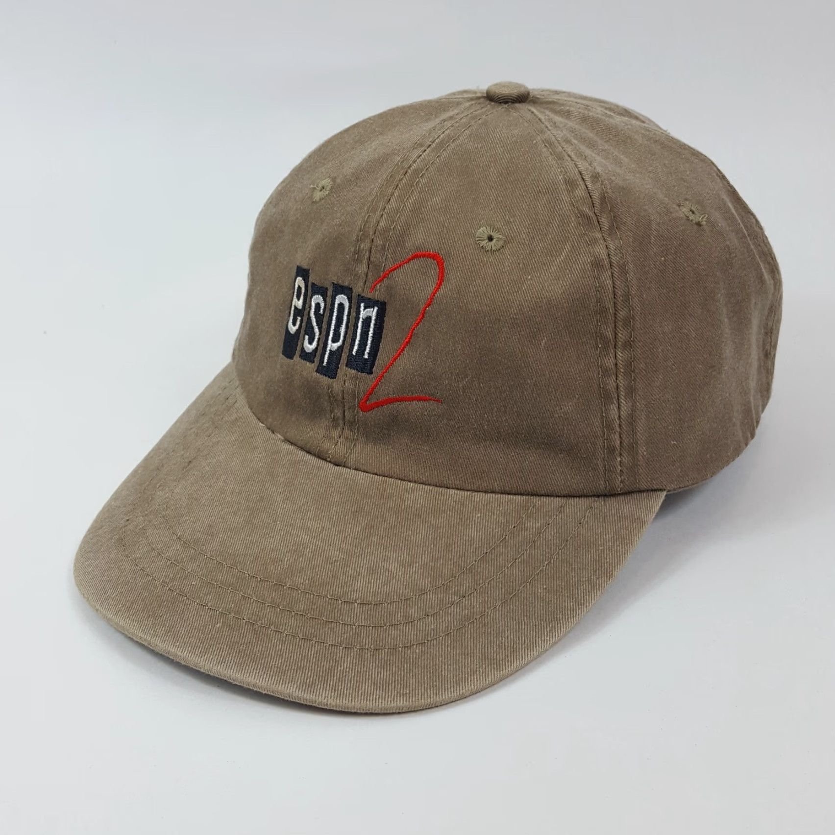 Etro VINTAGE ESPN 2 Snapback Baseball Cap Hat, One Size, Brown, Adjustable, Retro 90s Y2K Sports Mens Size ONE SIZE - 3 Thumbnail