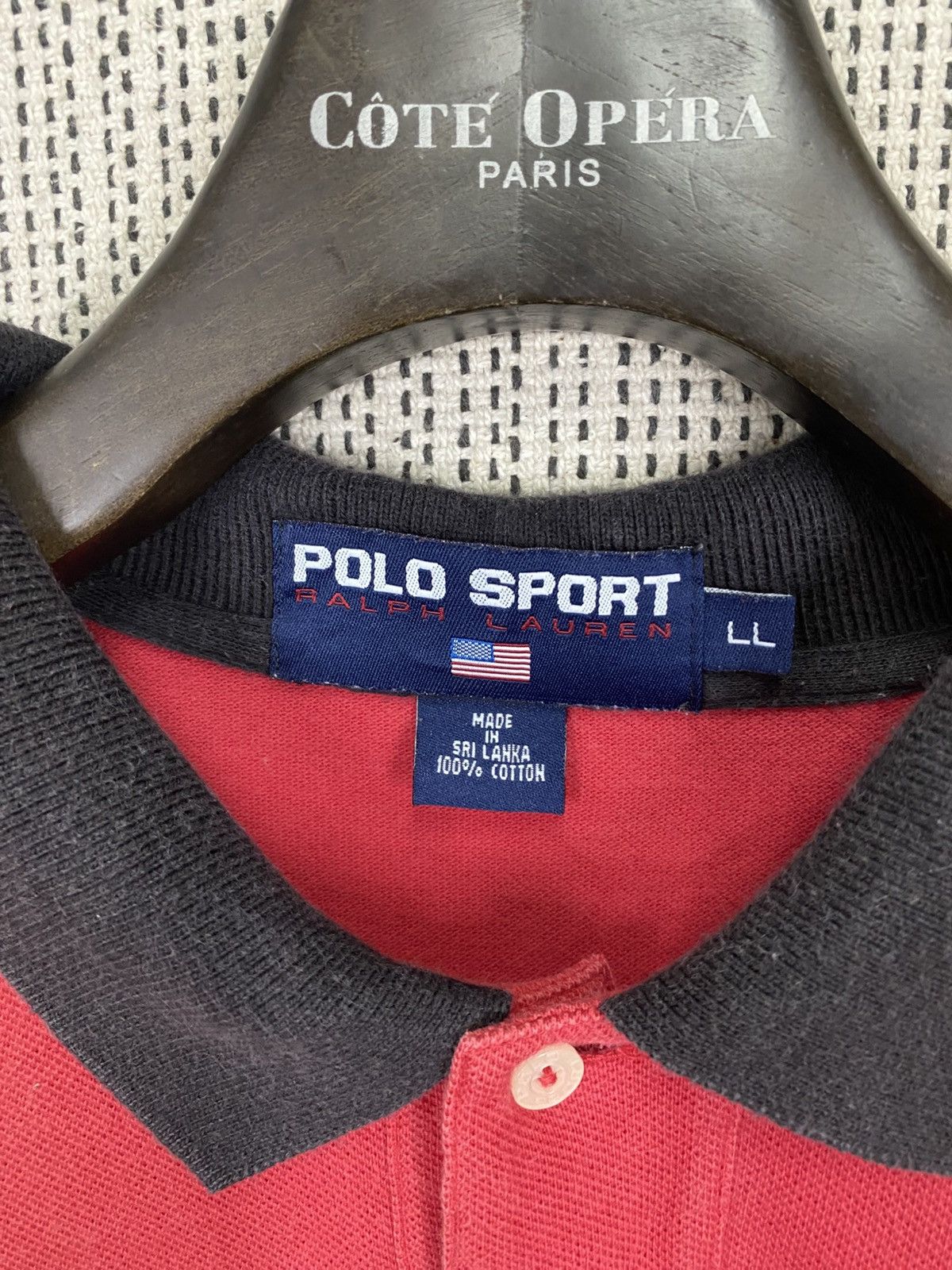 Vintage Polo Sport Ralph Lauren PoloShirt sun faded 90s