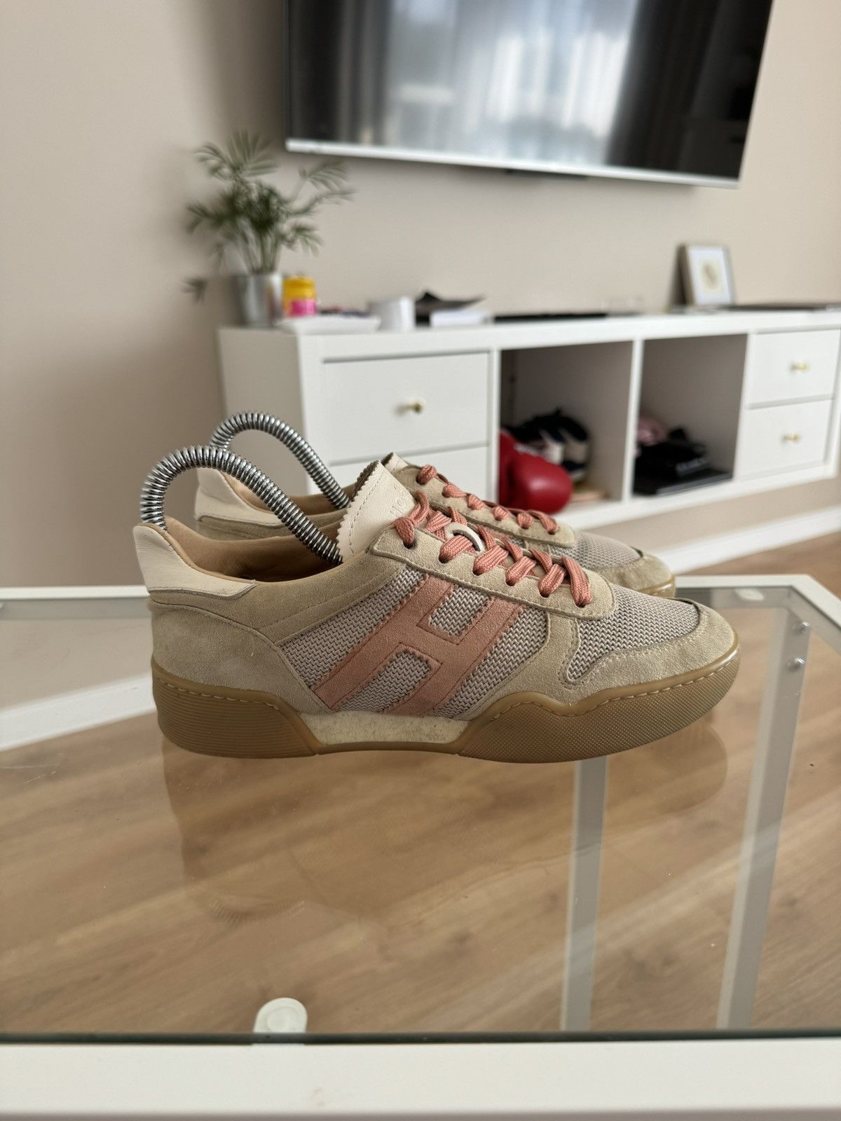 Hogan Hogan sneakers suede classic shoes Size US 4 / IT 34 - 1 Thumbnail