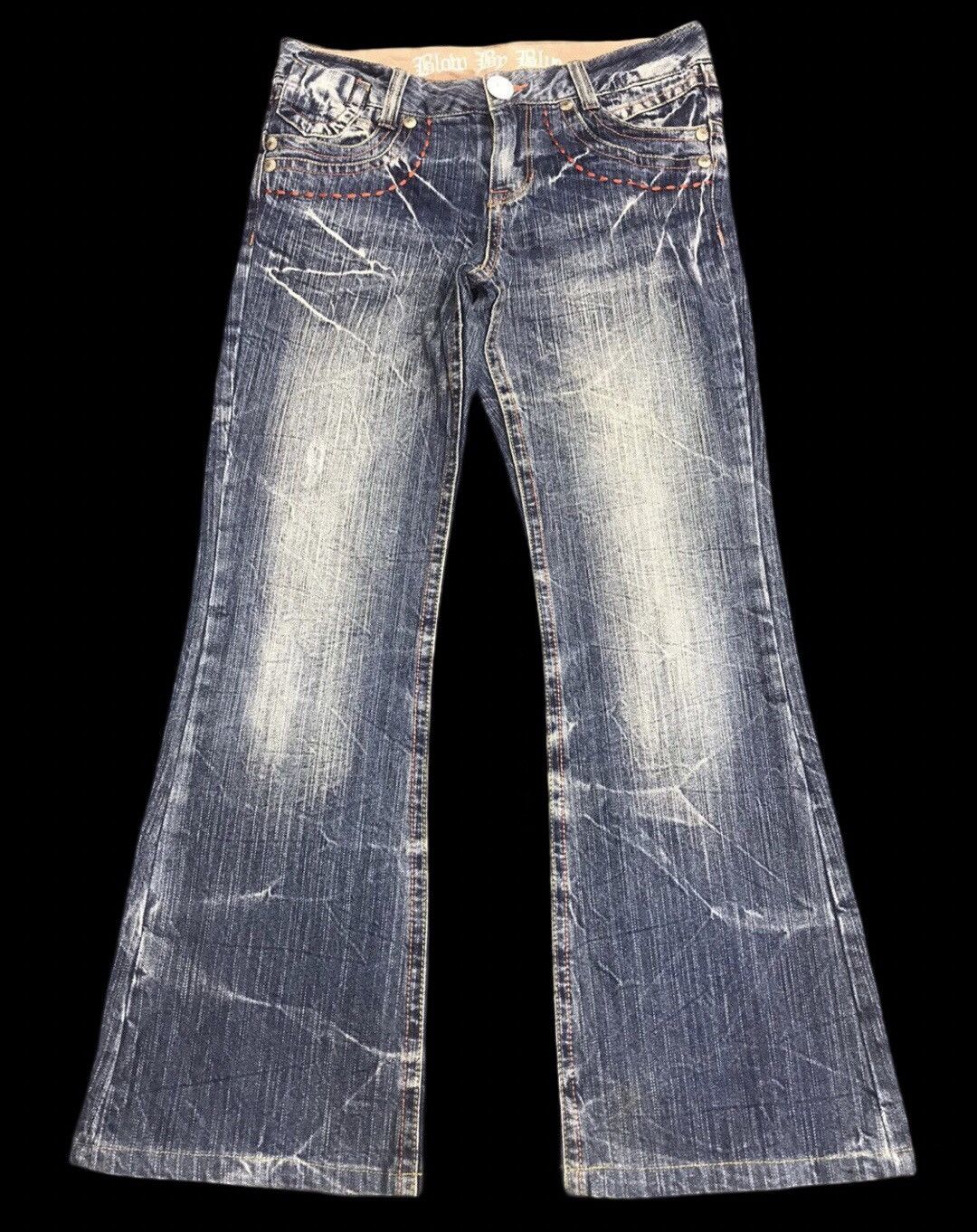 Japanese Brand Bootcut🔥 Blow By Blue Low Rise Jeans Unisex Size 31" - 1 Thumbnail
