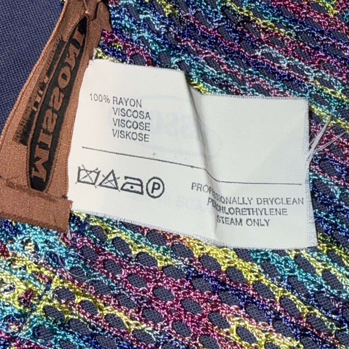 Missoni Missoni multicolor knit mesh tank top Size US L / EU 52-54 / 3 - 6 Thumbnail