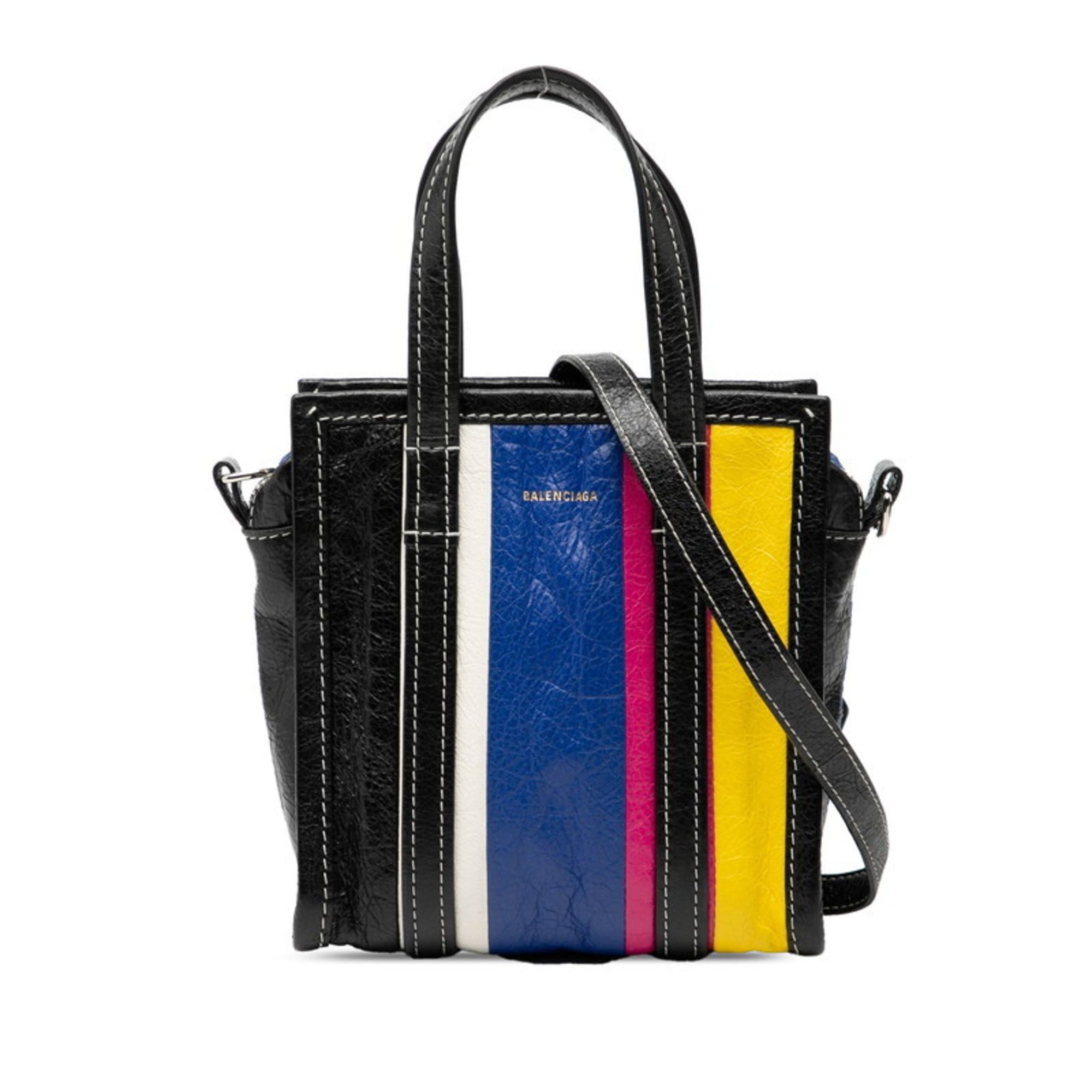 Balenciaga Balenciaga Bazaar Shopper XXS Handbag/Shoulder Bag, 2-Way, 513988, Multicolor Leather, Women's Size ONE SIZE - 1 Thumbnail