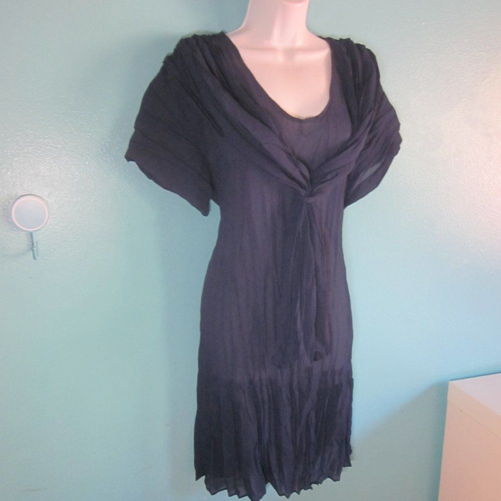 Young Edwardian Blue Vintage Dress Size L