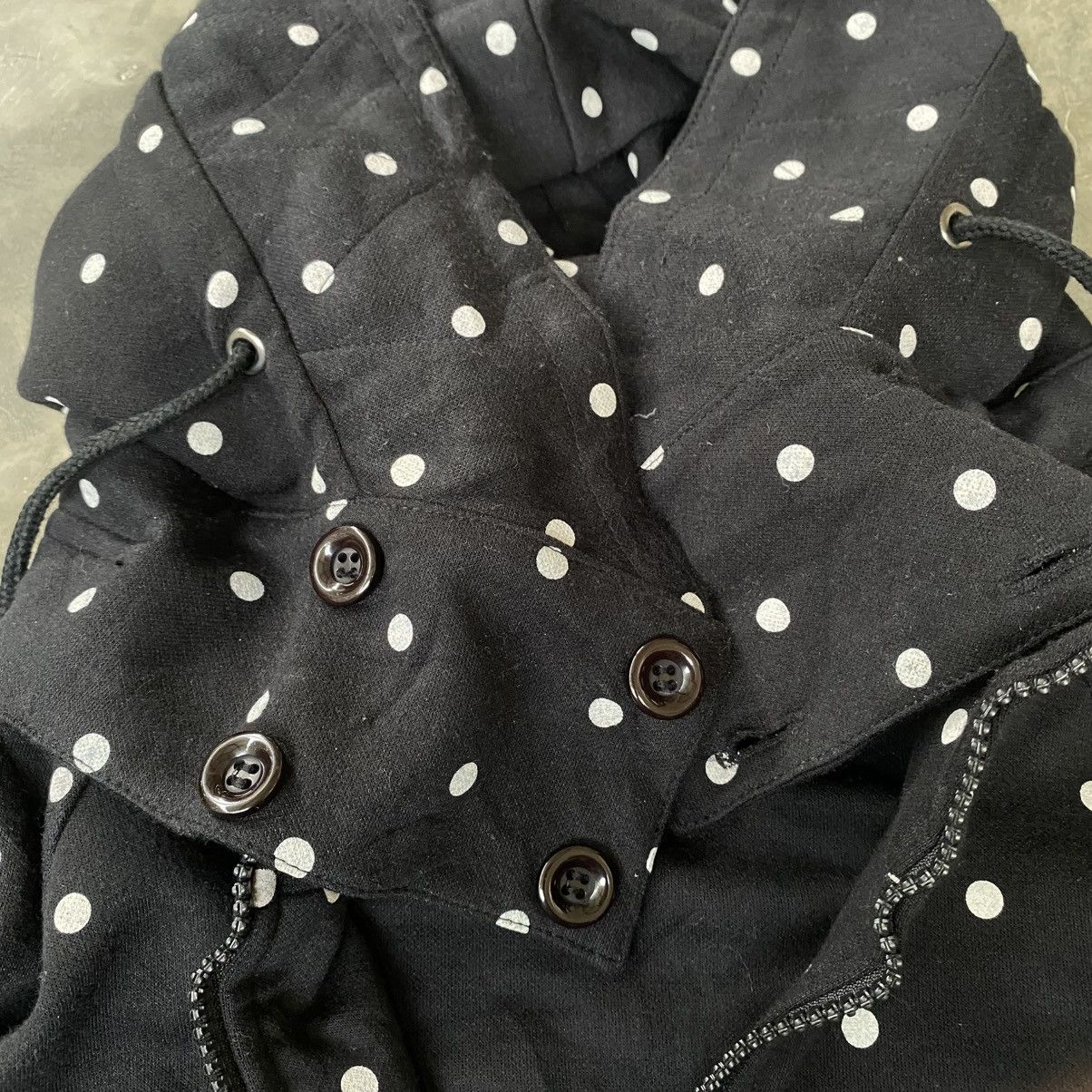 Hysteric Glamour 2000s Chatty Y2K Style Double Zip Polkadot Zip Up Hoodie Size US M / EU 48-50 / 2 - 4 Thumbnail