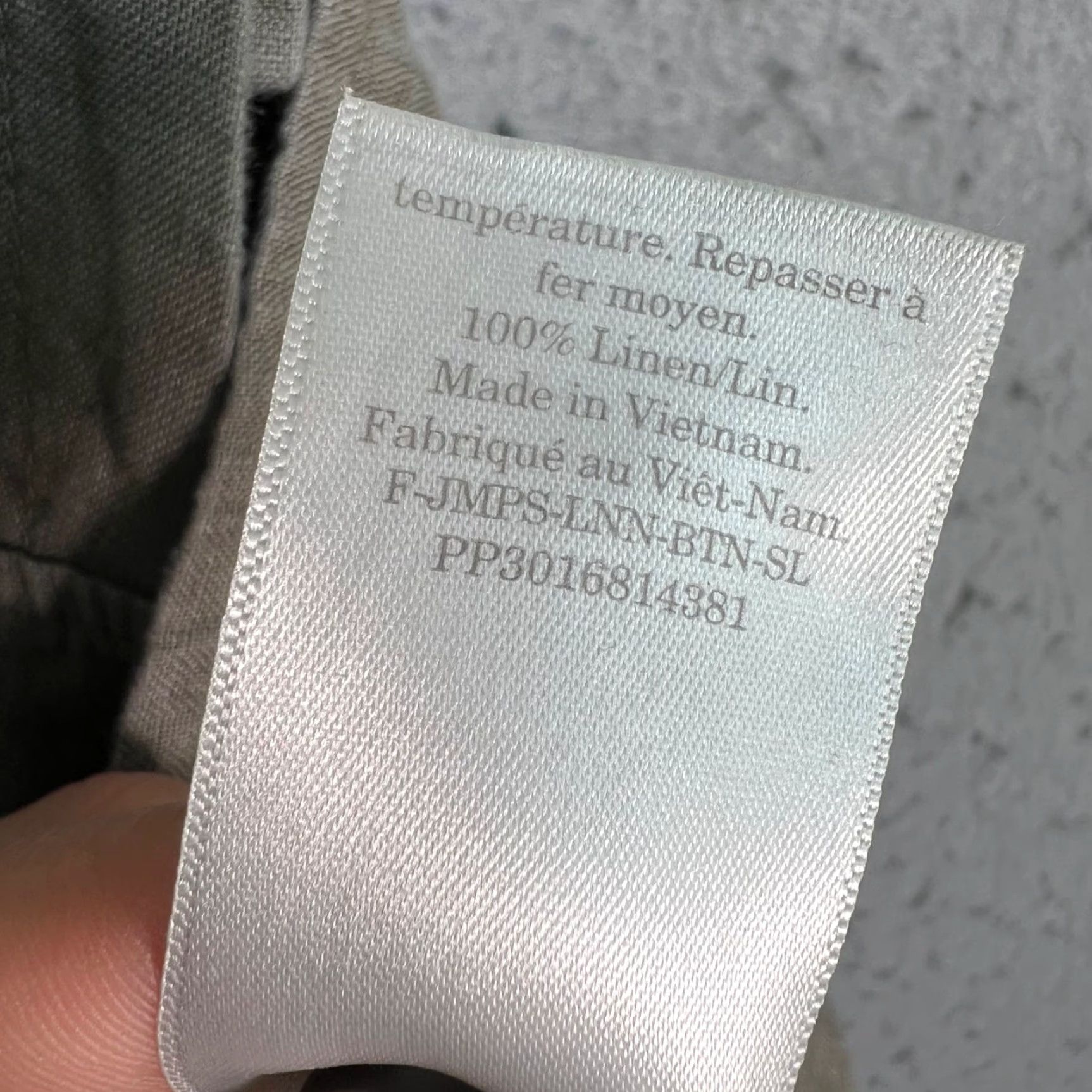 Everlane Everlane Womens Size 10 Olive Green Linen Jumpsuit With Button Front Waist Tie Size 32" / US 10 / IT 46 - 5 Thumbnail