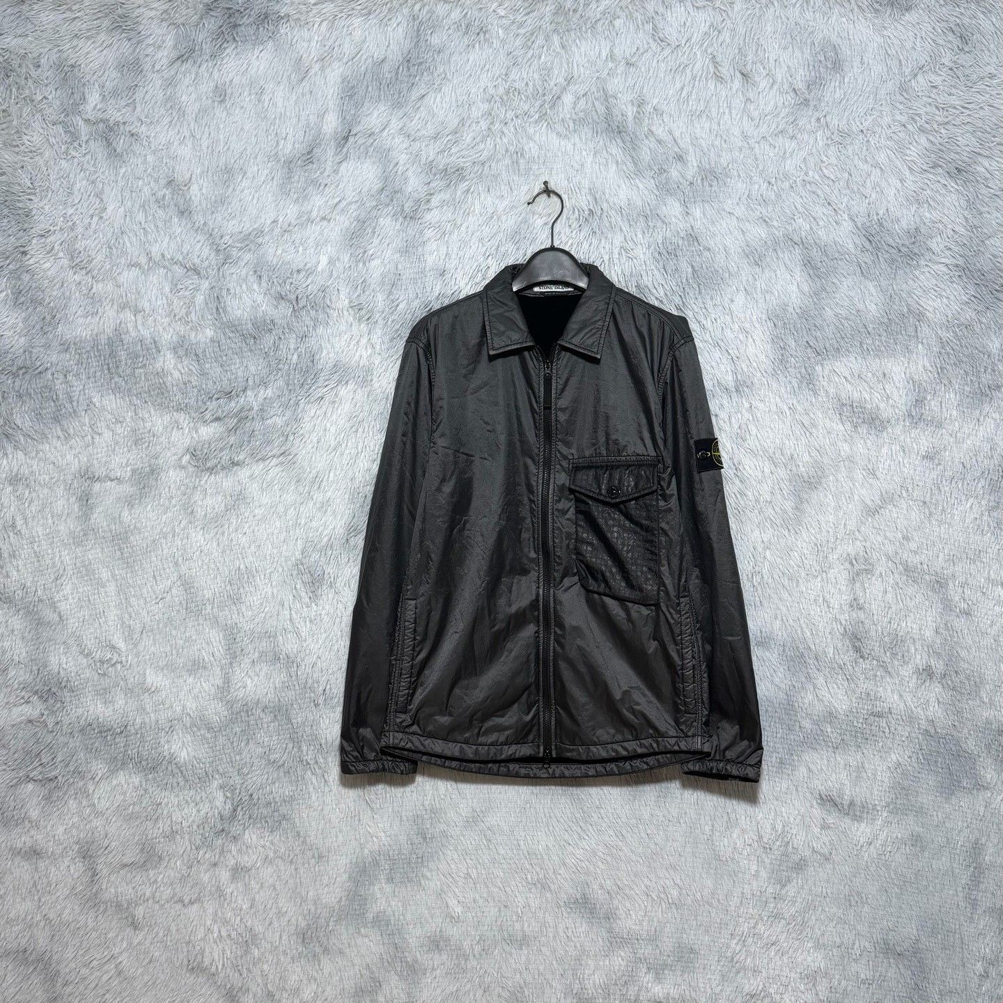 Stone Island Stone Island Resin Nylon Single Pocket Jacket Size US L / EU 52-54 / 3 - 1 Thumbnail