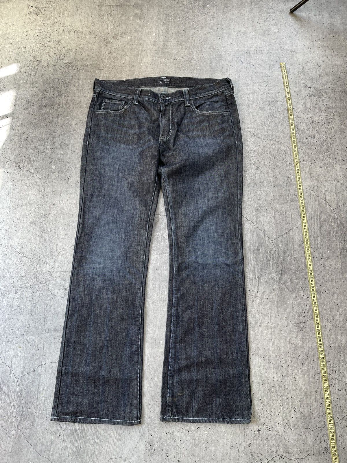 Armani 🇮🇹Armani Jeans y2k vintage distressed straight jeans Italy Size US 38 / EU 54 - 6 Thumbnail