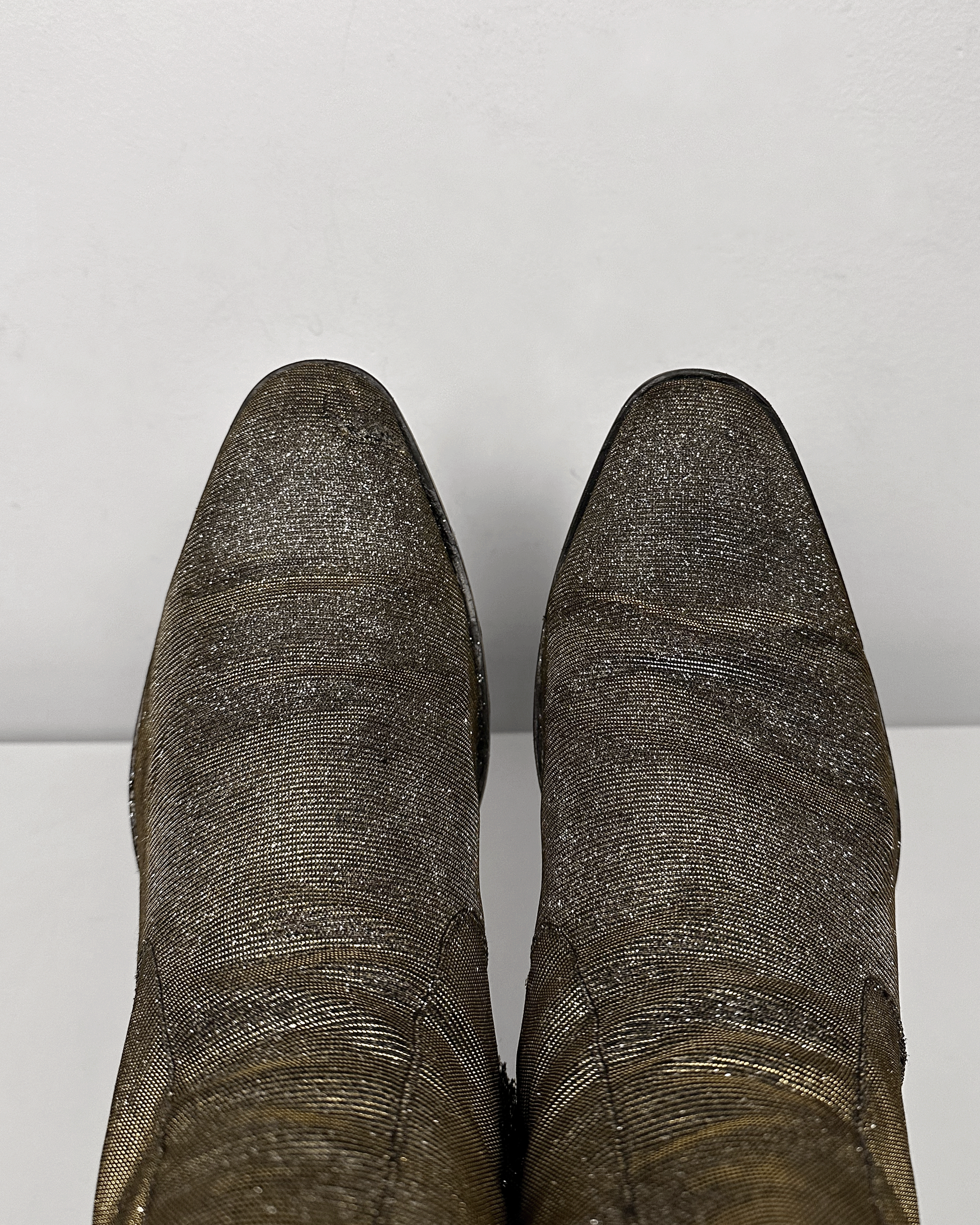 Saint Laurent Paris Saint Laurent Glitter Wyatt Boots Size US 9 / EU 42 - 5 Thumbnail