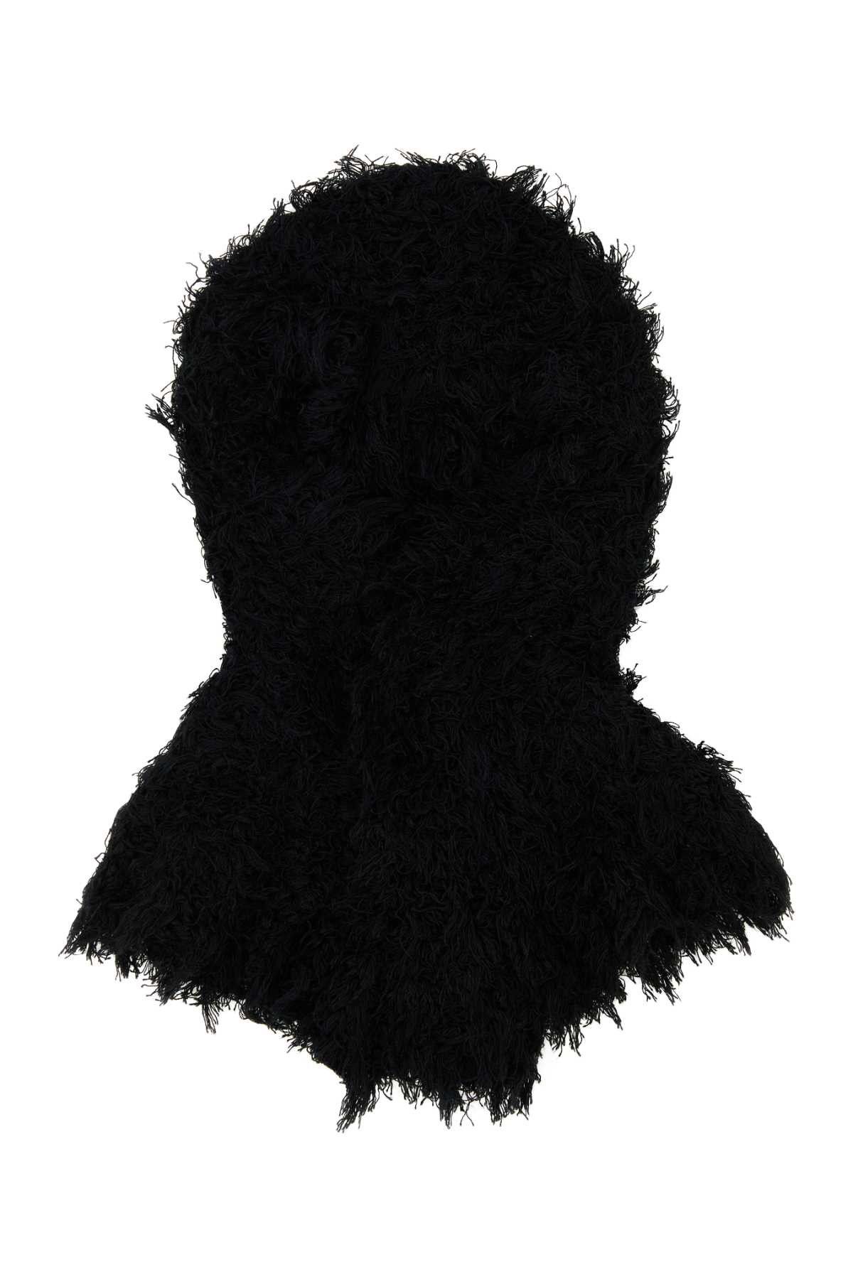 Kiko Kostadinov Black Silk Carla Balaclava Size ONE SIZE - 1 Thumbnail
