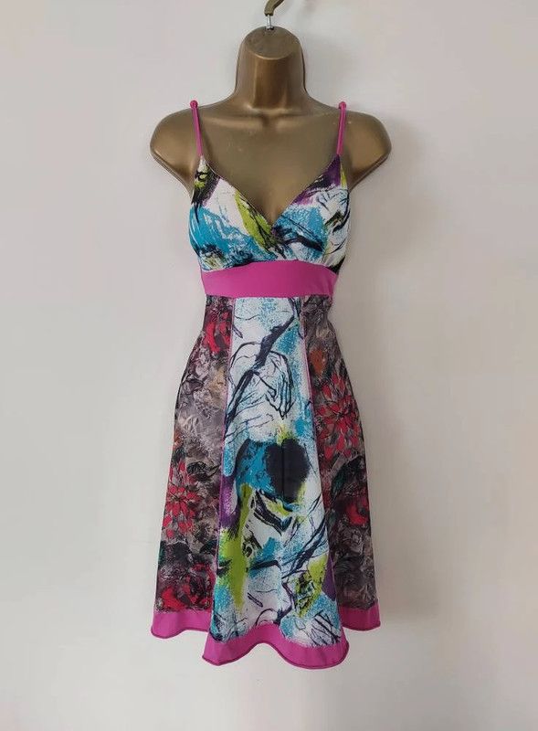 Vintage Vintage multicolour dress 10 Size M / US 6-8 / IT 42-44 - 6 Thumbnail