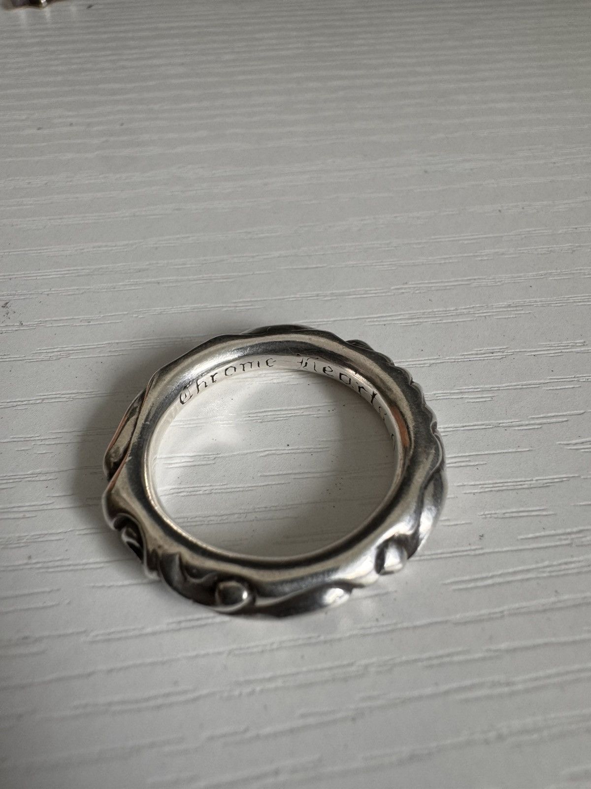 Chrome Hearts Chrome Hearts Scroll Band Ring Size ONE SIZE - 1 Thumbnail