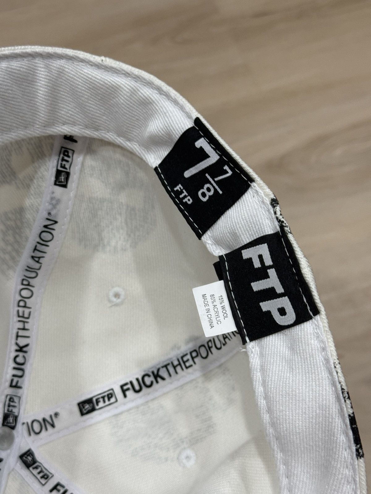 Fuck The Population FTP Skull Fitted Hat Size 7 7/8 Size ONE SIZE - 13 Thumbnail