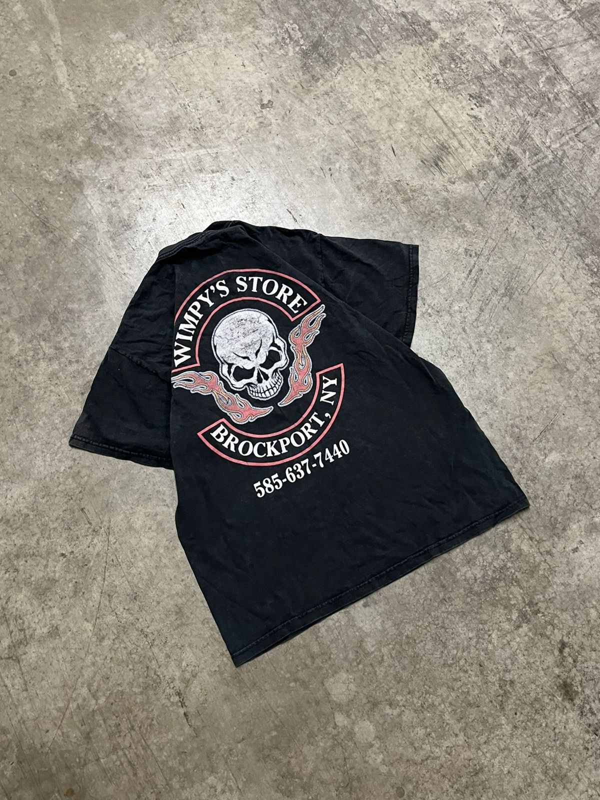 Harley Davidson × Vintage Y2k grunge Harley Davidson style skull tee shirt hype rare Size US L / EU 52-54 / 3 - 2 Thumbnail