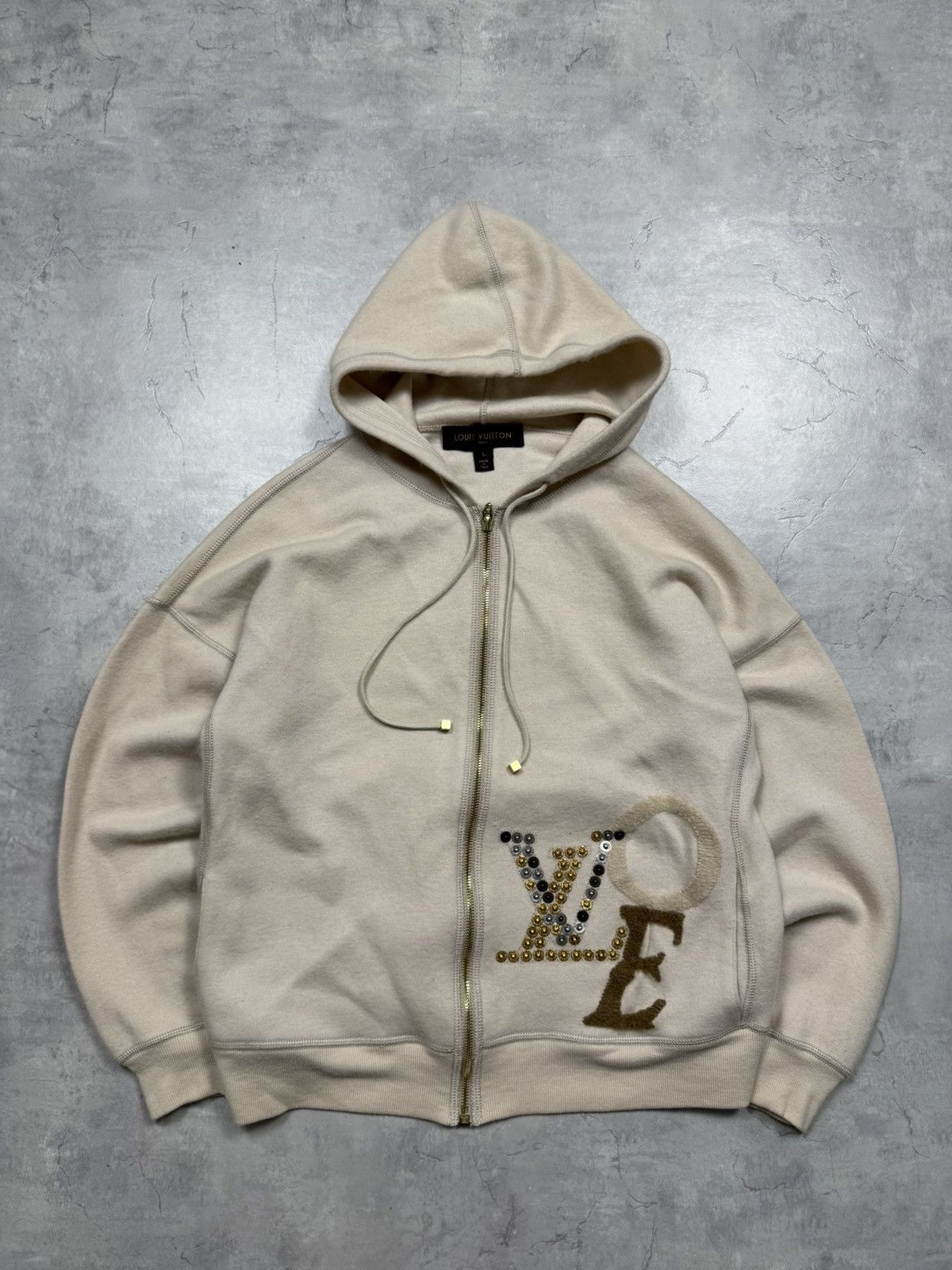 Louis Vuitton Louis Vuitton Vintage Luxury Zip Hoodie Size L / US 10 / IT 46 - 1 Thumbnail