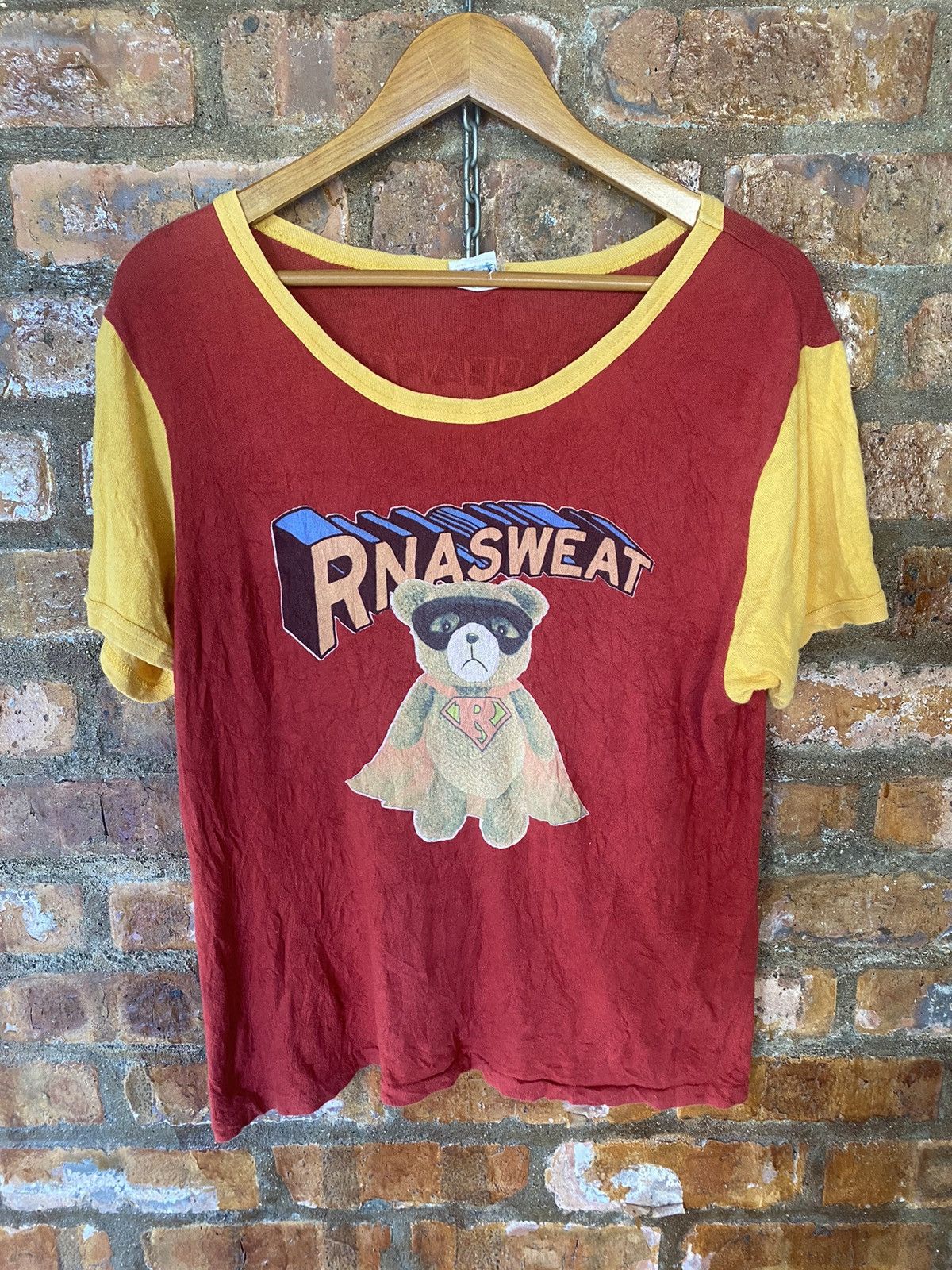 Hysteric Glamour × Japanese Brand RNA DNA bear superhero wide collar tee Size US S / EU 44-46 / 1 - 2 Thumbnail
