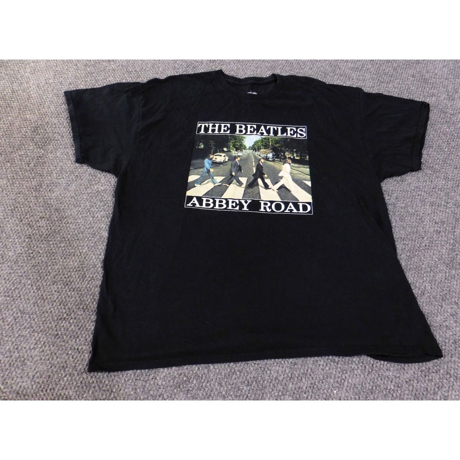 Vintage The Beatles Abbey Road Shirt Mens 2XL Black Graphic Band Tee Classic Rock Music Size US XXL / EU 58 / 5 - 2 Thumbnail