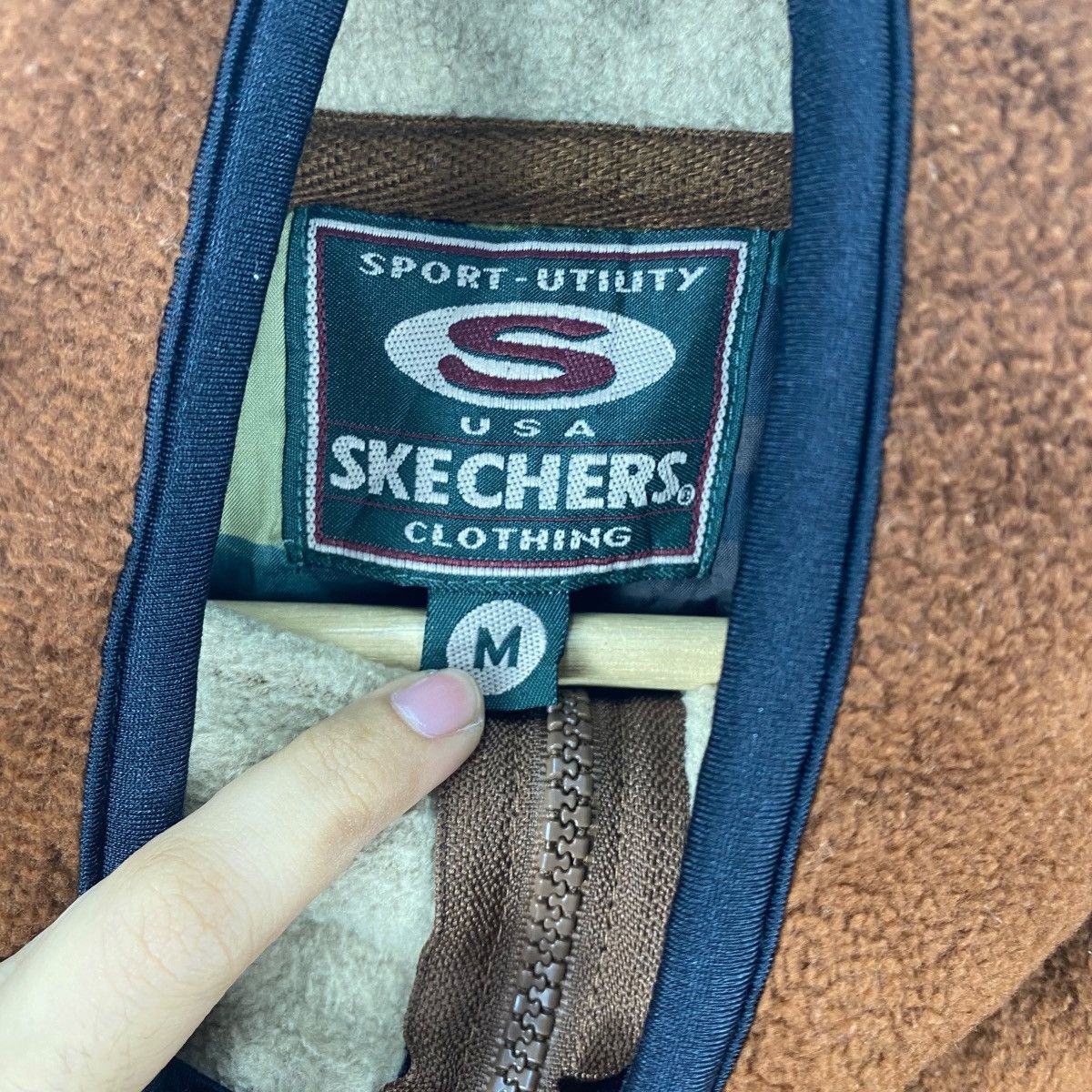 SKECHERS Vintage SKECHERS SPORT Utility Fleece Pullover Jacket Camo Size US M / EU 48-50 / 2 - 10 Thumbnail