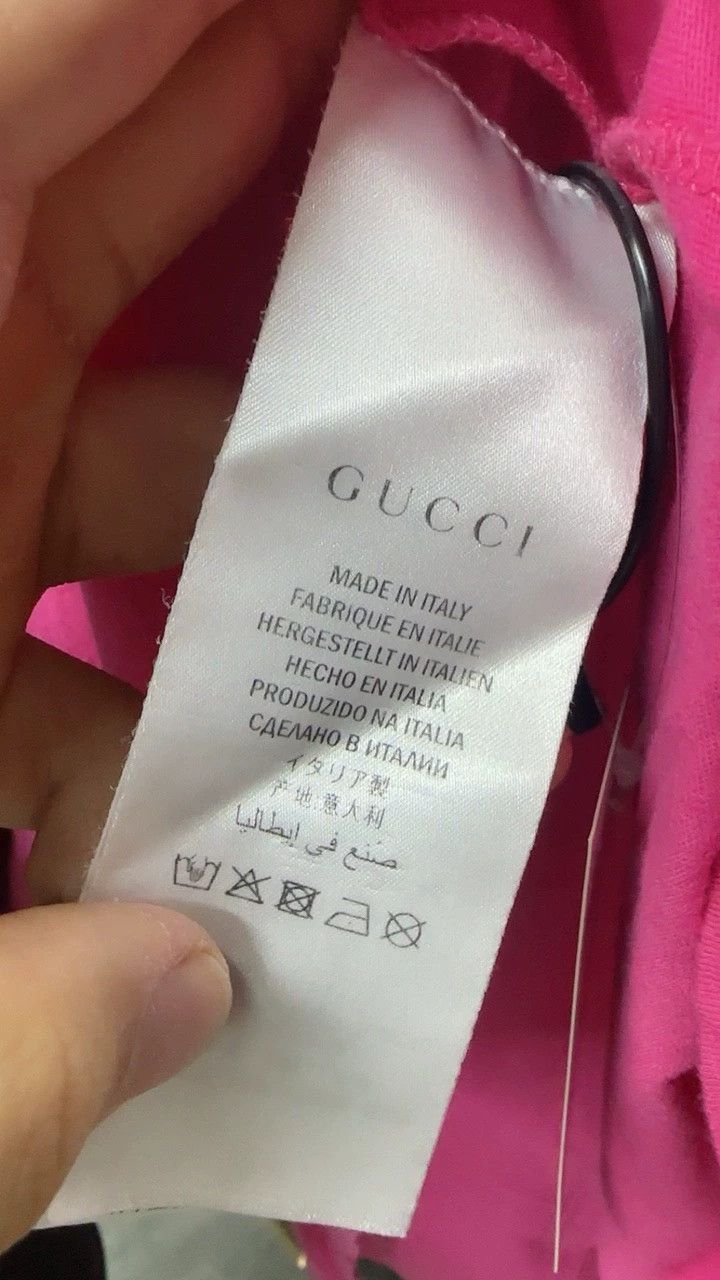 Gucci Gucci Pink Love Letter Short Sleeve TShirt-2506 Size US M / EU 48-50 / 2 - 4 Thumbnail