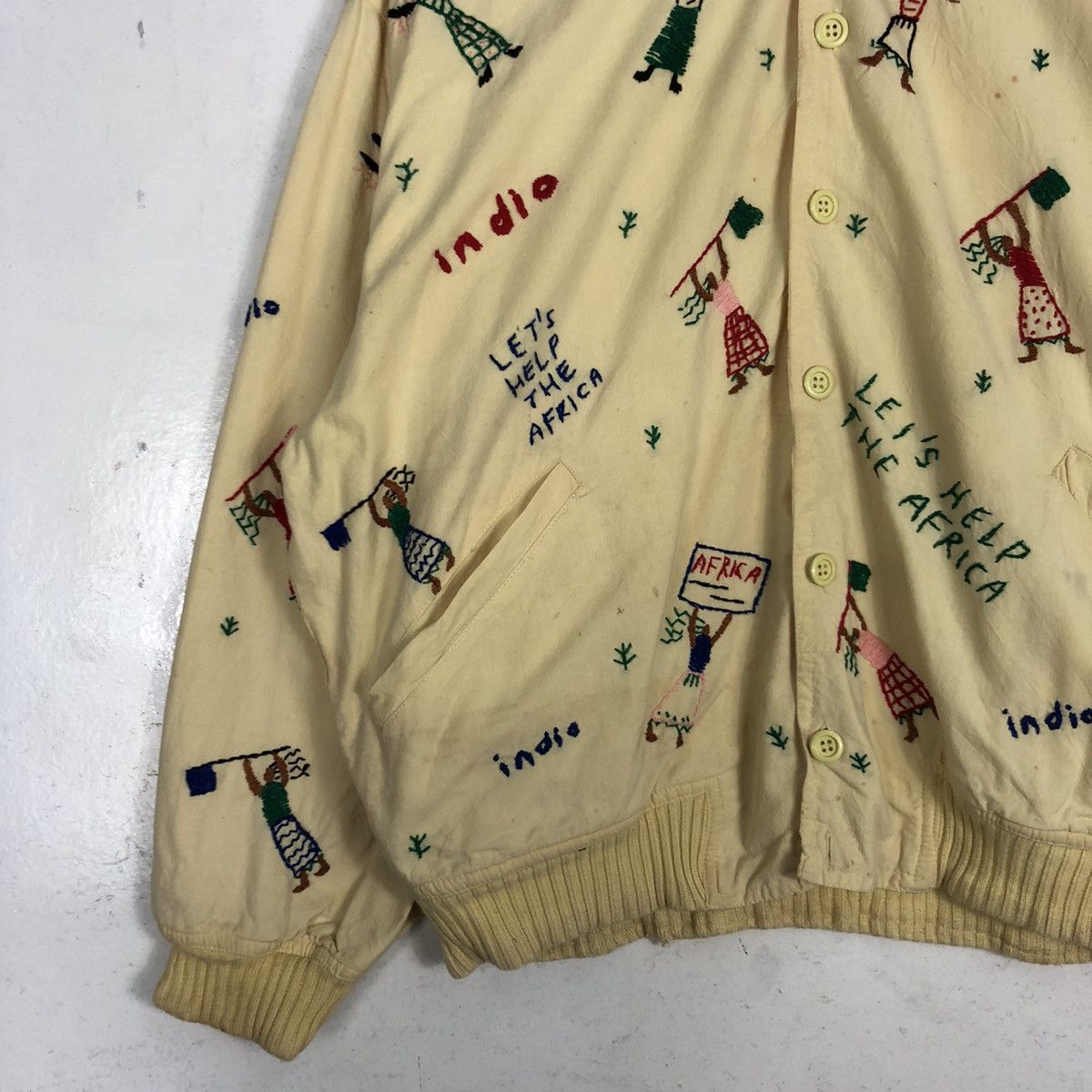 Japanese Brand × Other Indio Embroidered Bombers Jacket Size US M / EU 48-50 / 2 - 3 Thumbnail