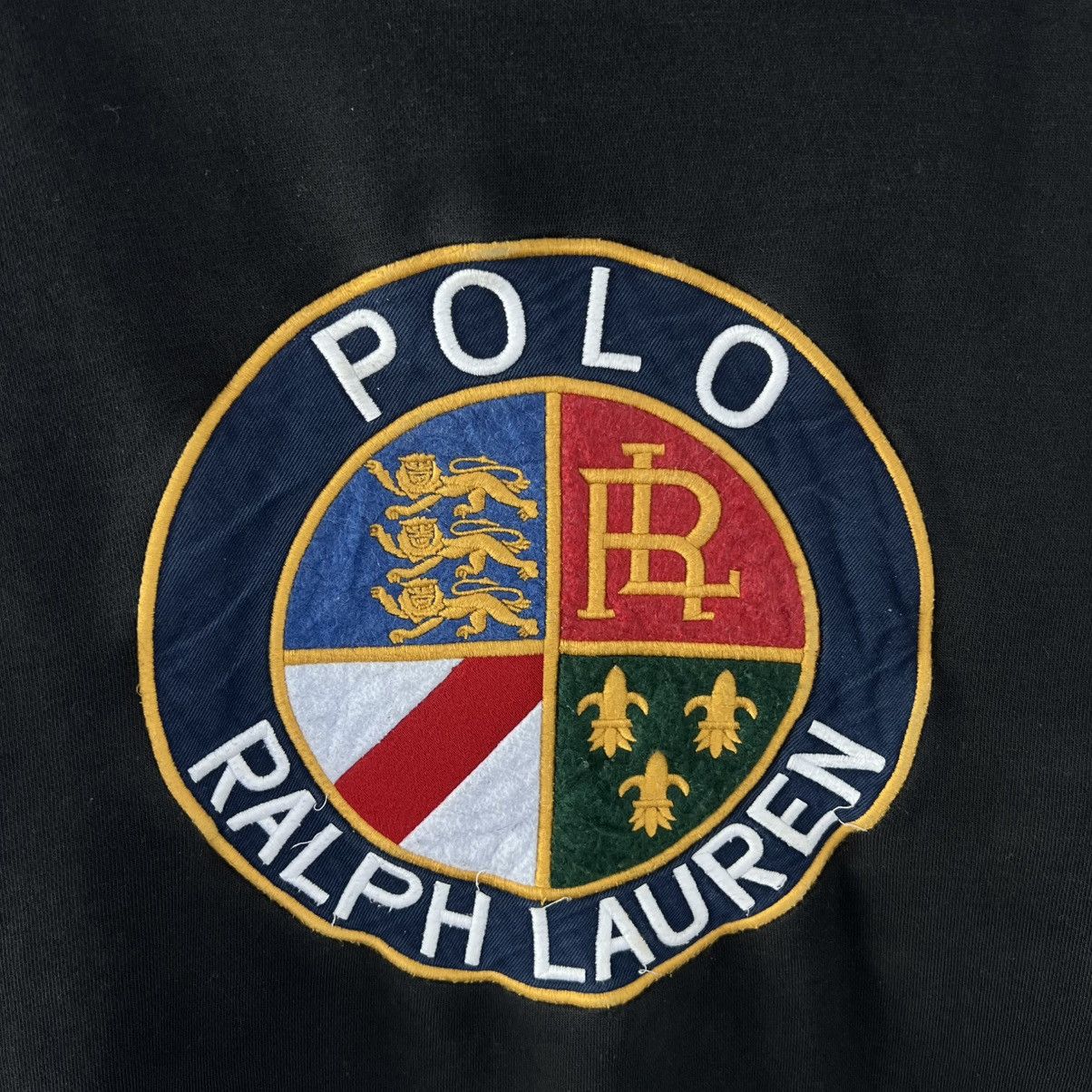 Polo Ralph Lauren Vintage Y2K Polo Ralph Lauren Big Embroidered Logo Hoodie Size US XL / EU 56 / 4 - 3 Thumbnail