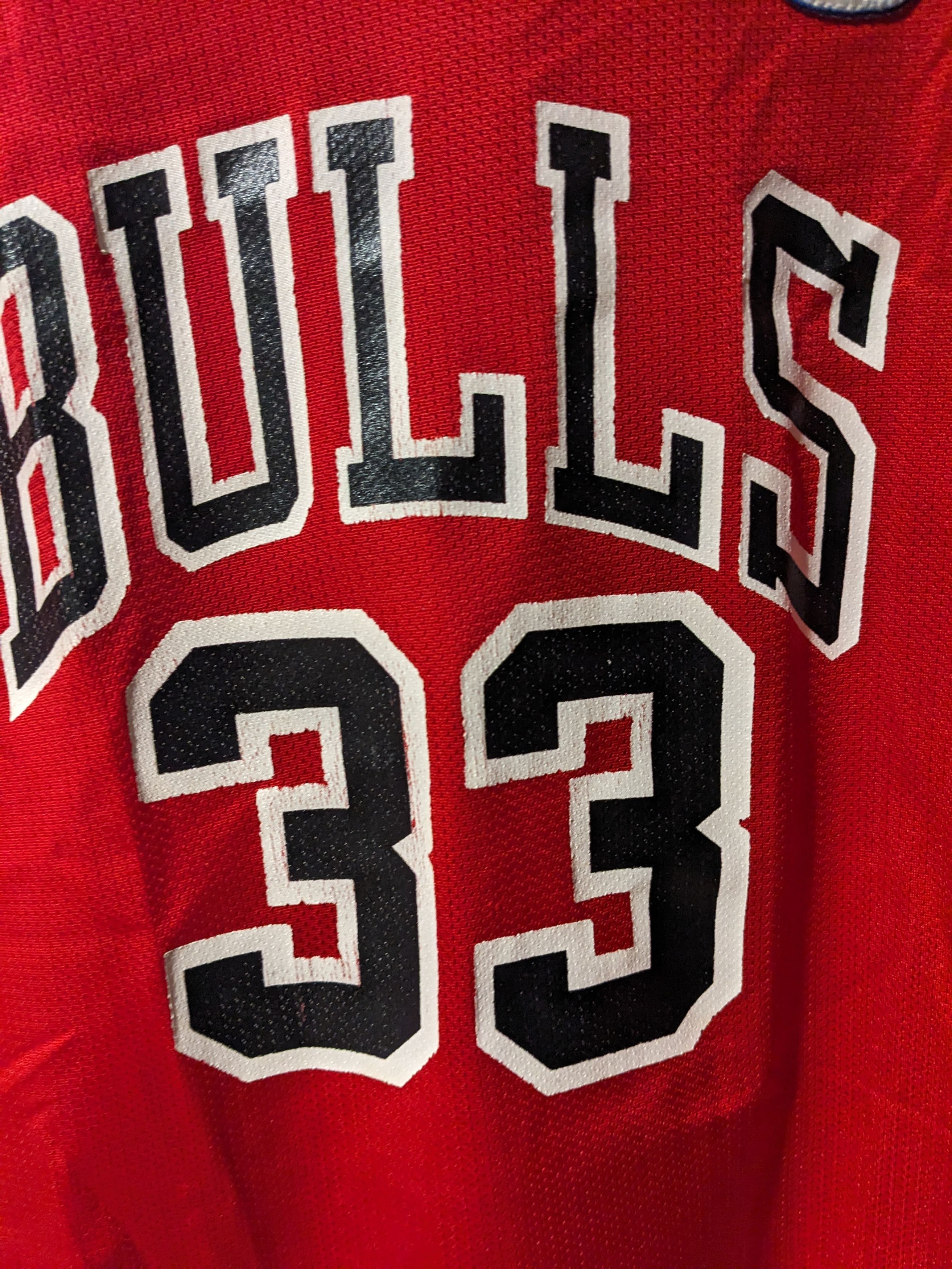 Champion × NBA × Vintage Vintage 90s Chicago Bulls Pippen YOUTH Basketball Jersey Size US M / EU 48-50 / 2 - 4 Thumbnail