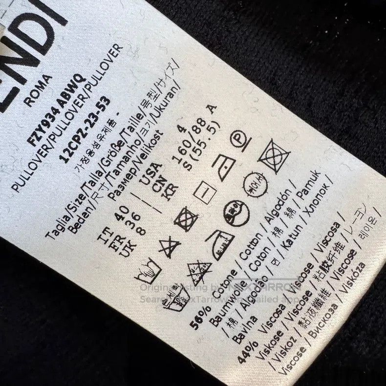 Fendi Fendi Monogrammed Logo Knit Short Sleeve Size XS / US 0-2 / IT 36-38 - 7 Thumbnail