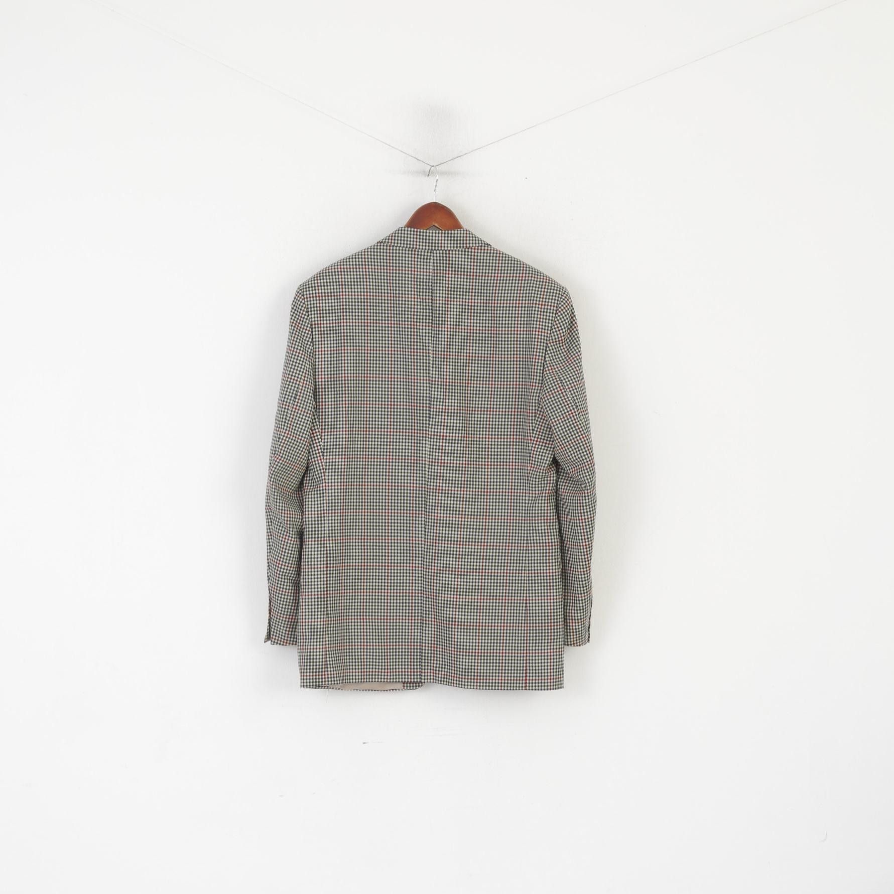 Pierre Cardin Pierre Cardin Paris Men 98 40 Blazer Green Wool Vintage 3070 Size 40R - 7 Thumbnail