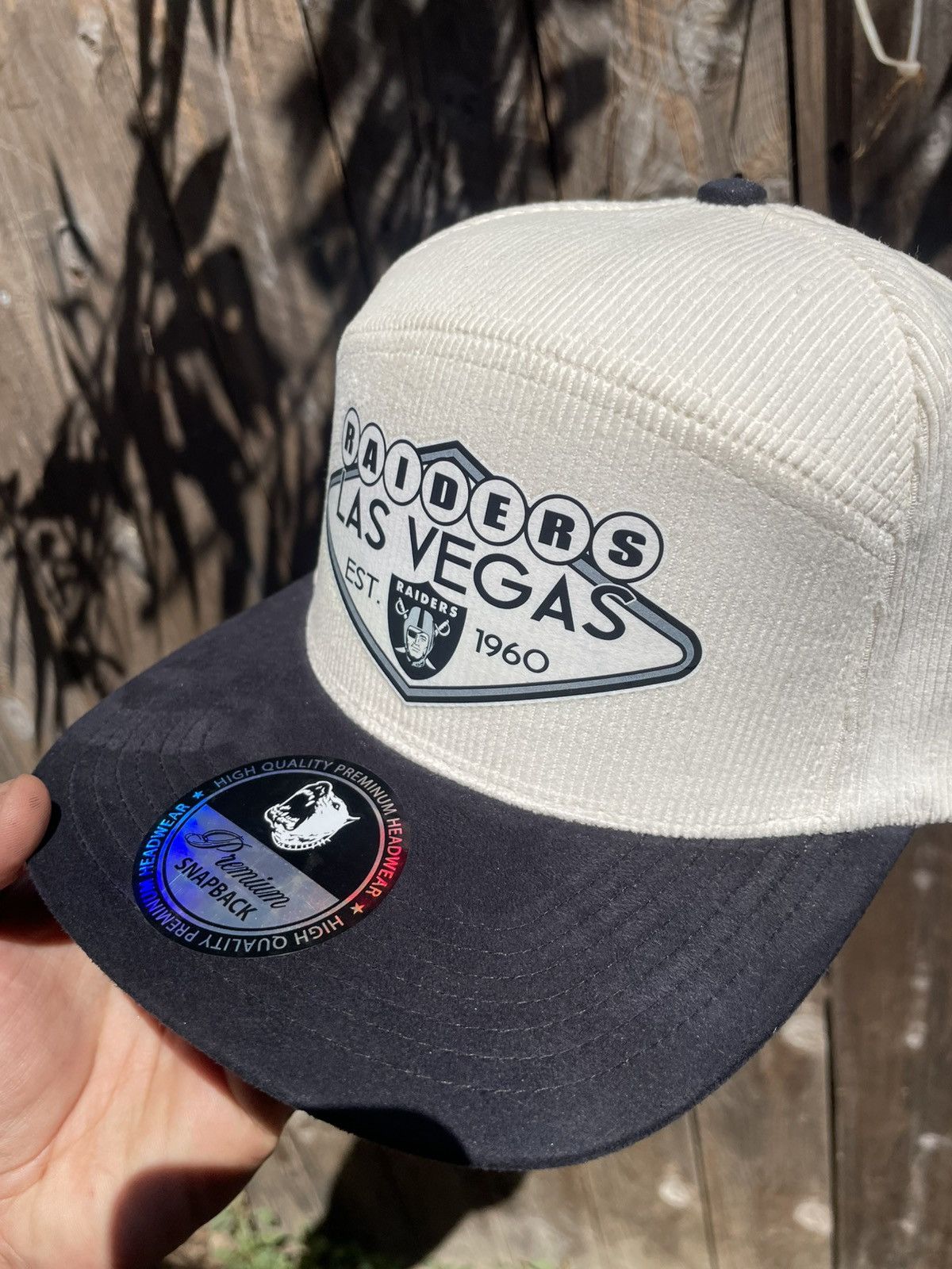 Other Las Vegas raiders custom made corduroy SnapBack hat new Size ONE SIZE - 3 Thumbnail