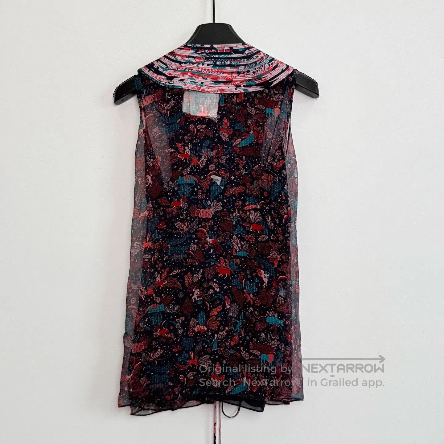 Hermes Hermes Floral Print Sleeveless Dress. Size XXS / US 00 / IT 34 - 3 Thumbnail