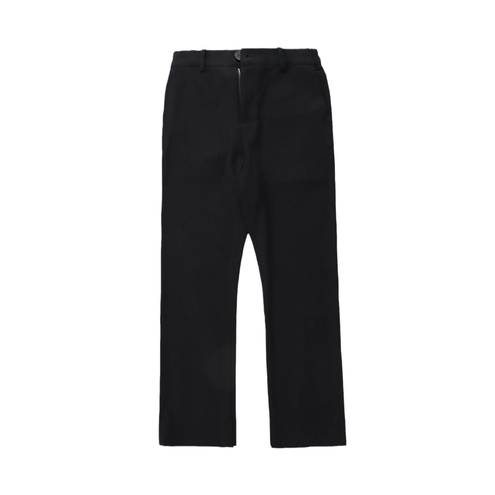 Vintage Black Straight Micro Zipper Ankle Flared Pants Size US 32 / EU 48 - 4 Thumbnail