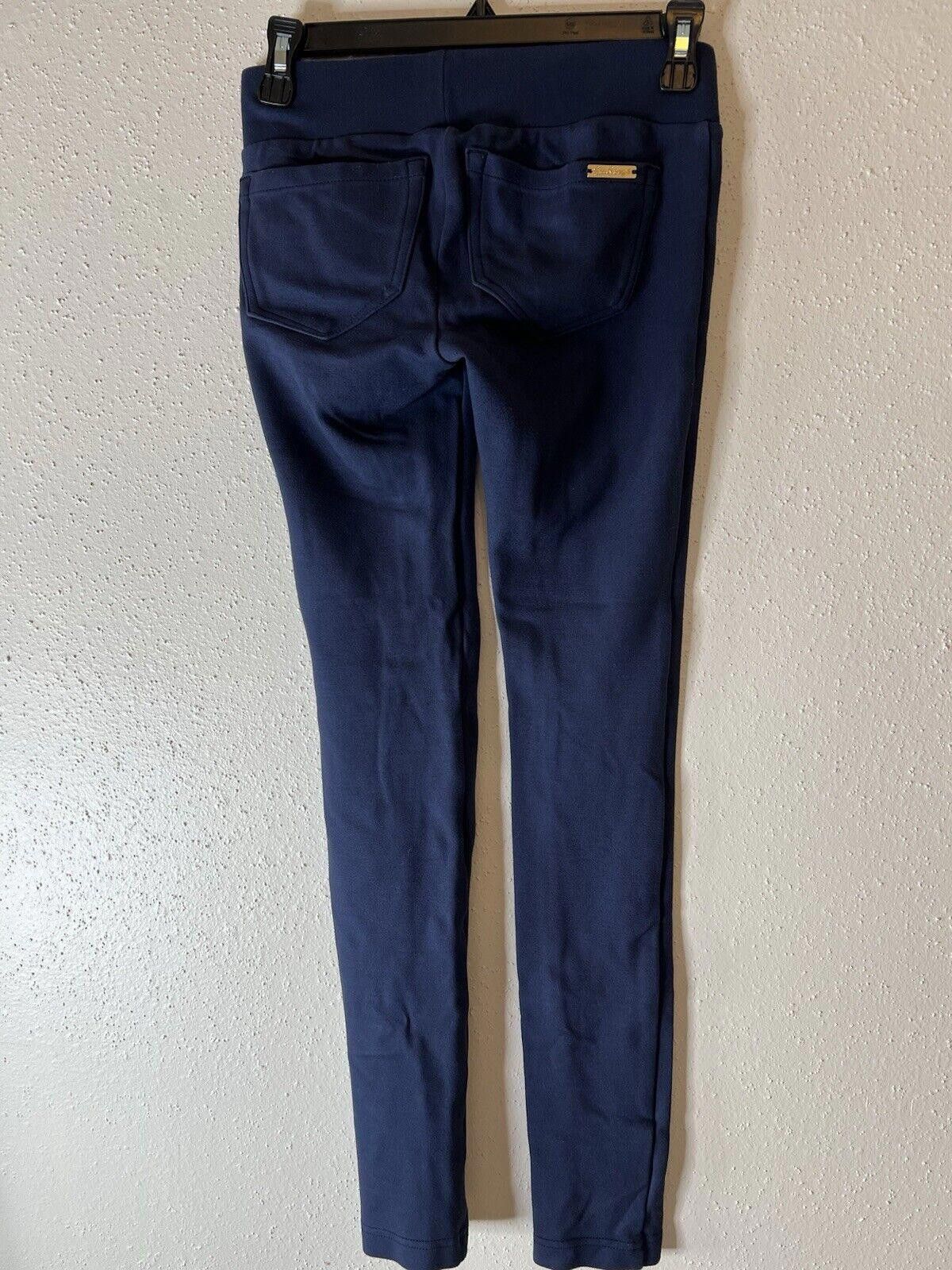 Designer Lilly Pulitzer Pull On Pants Small Navy Stretch Skinny XS Size 26" / US 2 / IT 38 - 2 Thumbnail