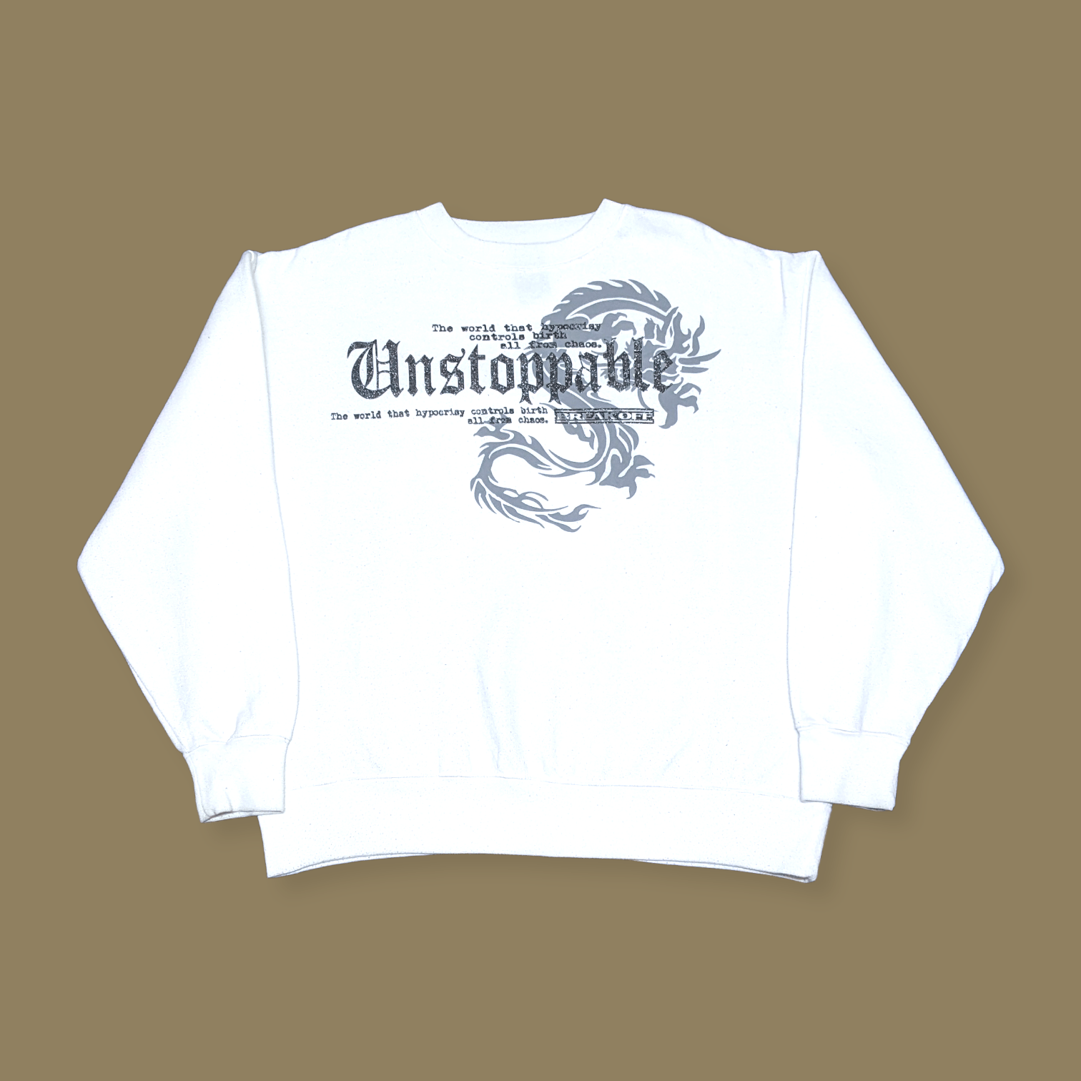 Japanese Brand × Seditionaries × Vintage Vtg 90s Japan Unstoppable Tribal Dragon Sukajan Sweatshirt Size US L / EU 52-54 / 3 - 2 Thumbnail