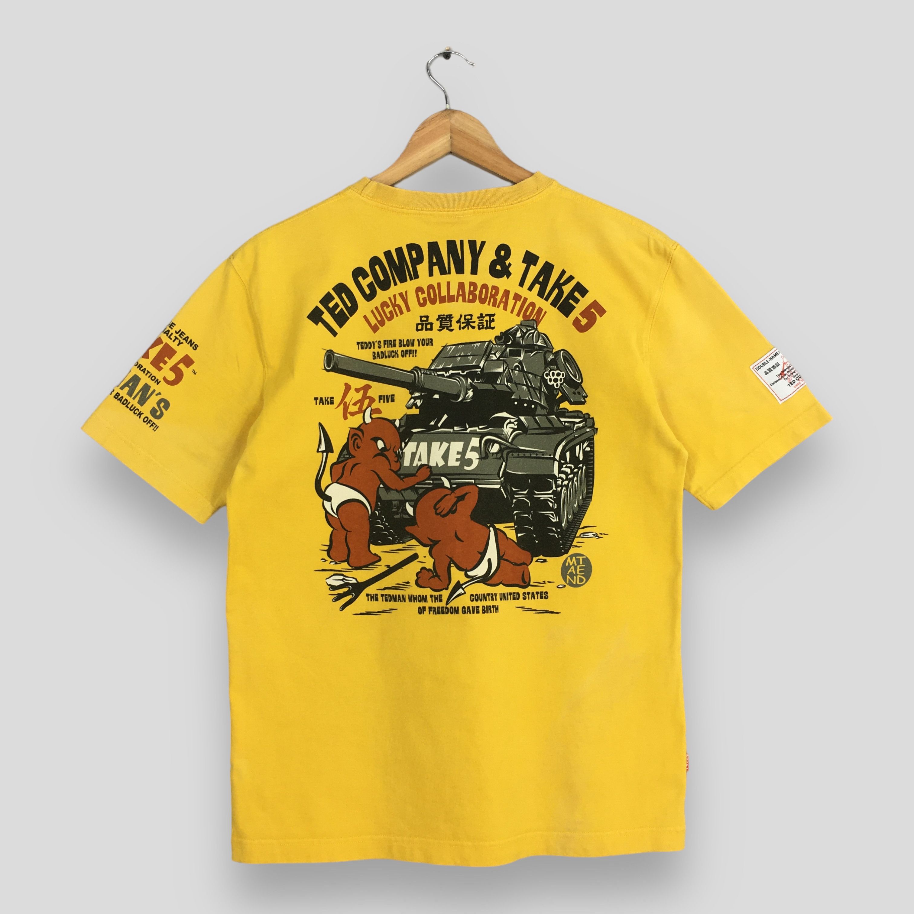 Other Vintage Ted Company Tedman Take 5 Yellow T shirt Medium Size US M / EU 48-50 / 2 - 7 Thumbnail