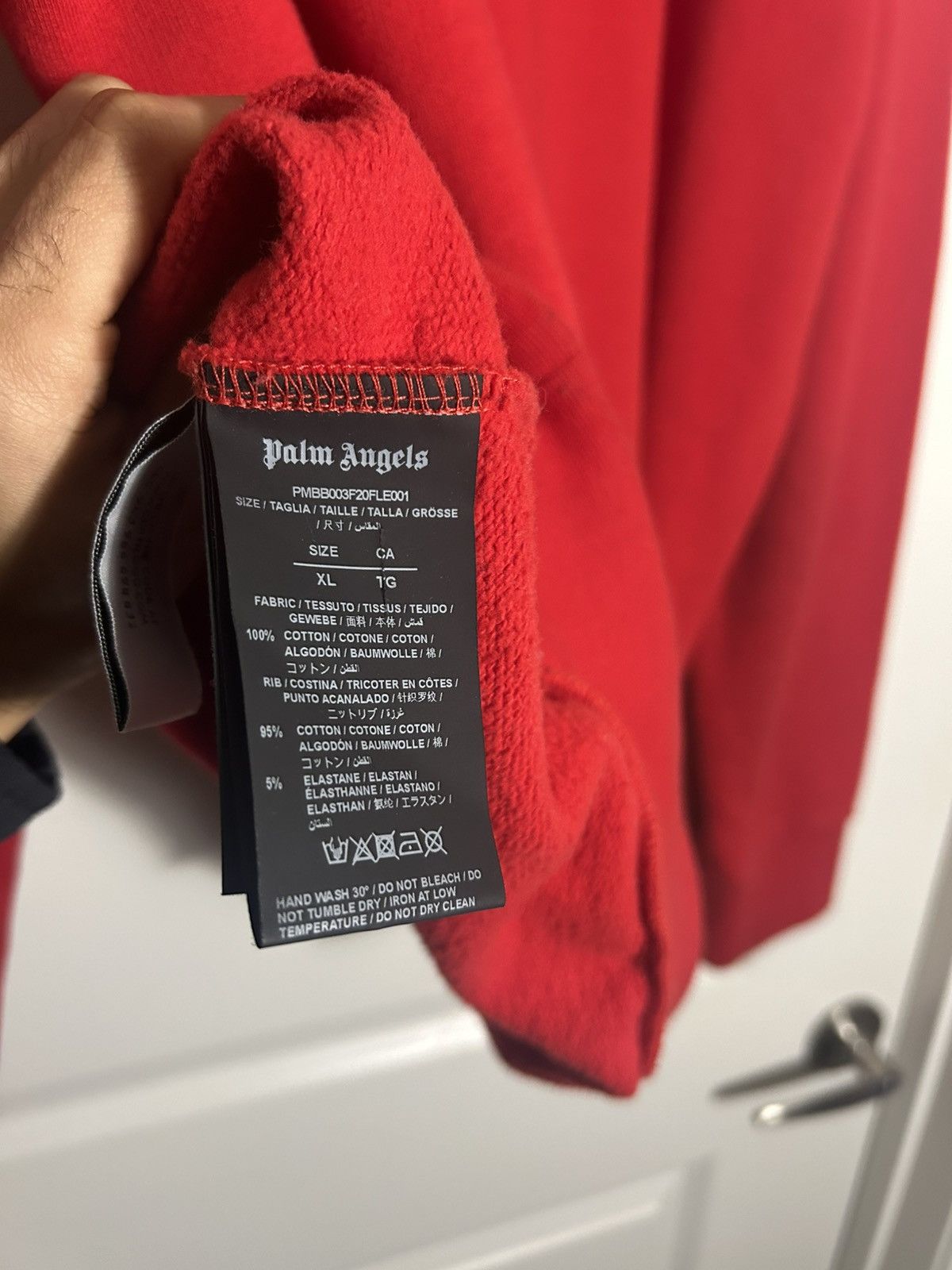 Palm Angels Palm angels red spray logo hoodie Size US XL / EU 56 / 4 - 6 Thumbnail
