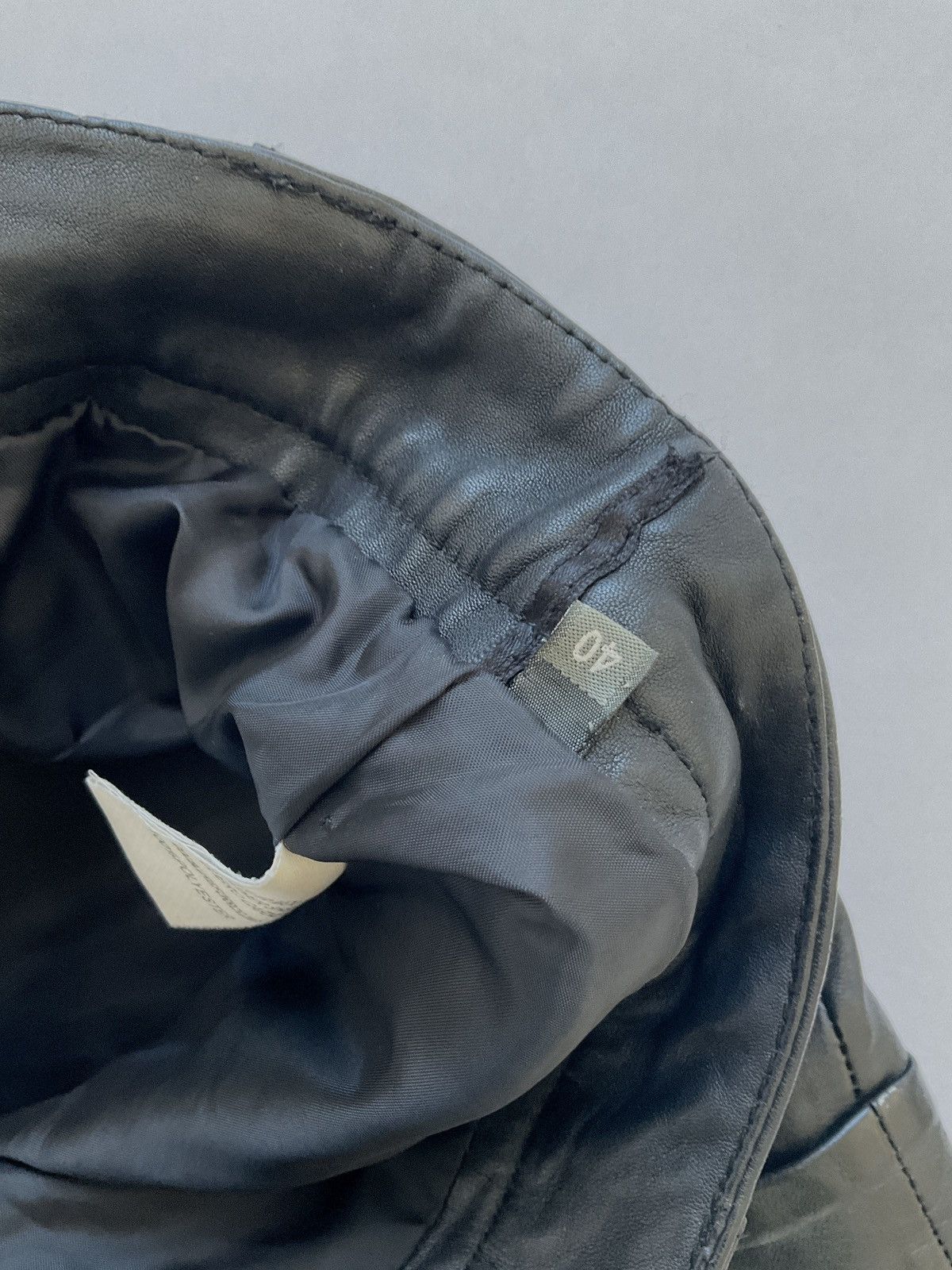 Vintage Black leather shorts with Size 28" / US 6 / IT 42 - 5 Thumbnail