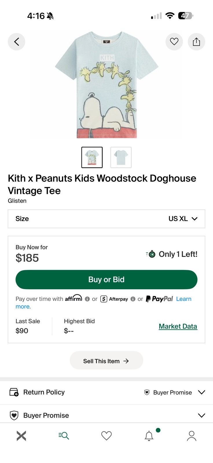 Kith × Peanuts Kith x Peanuts Woodstock Dog House Tee Size US XL / EU 56 / 4 - 4 Thumbnail