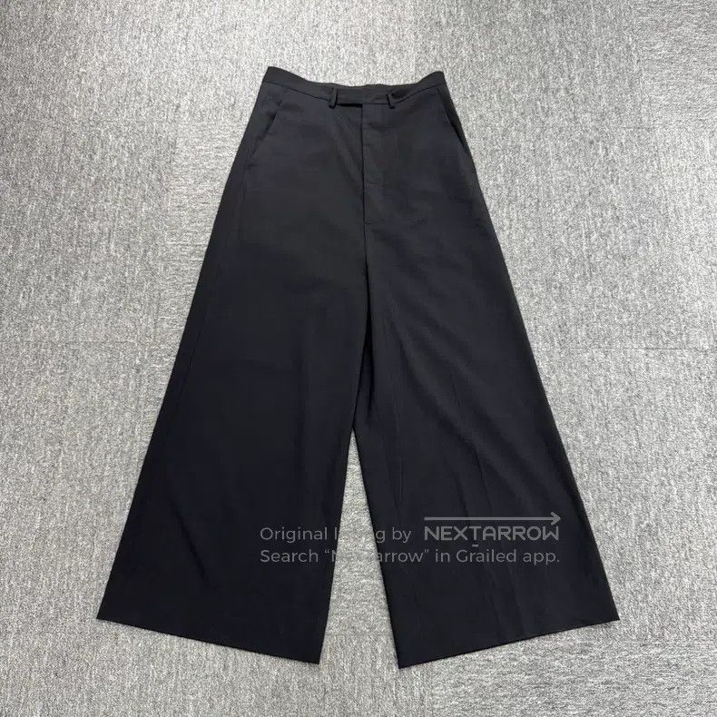 Rick Owens RICK OWENS size 50 Solid color wool wide-leg pants Size US 34 / EU 50 - 1 Thumbnail