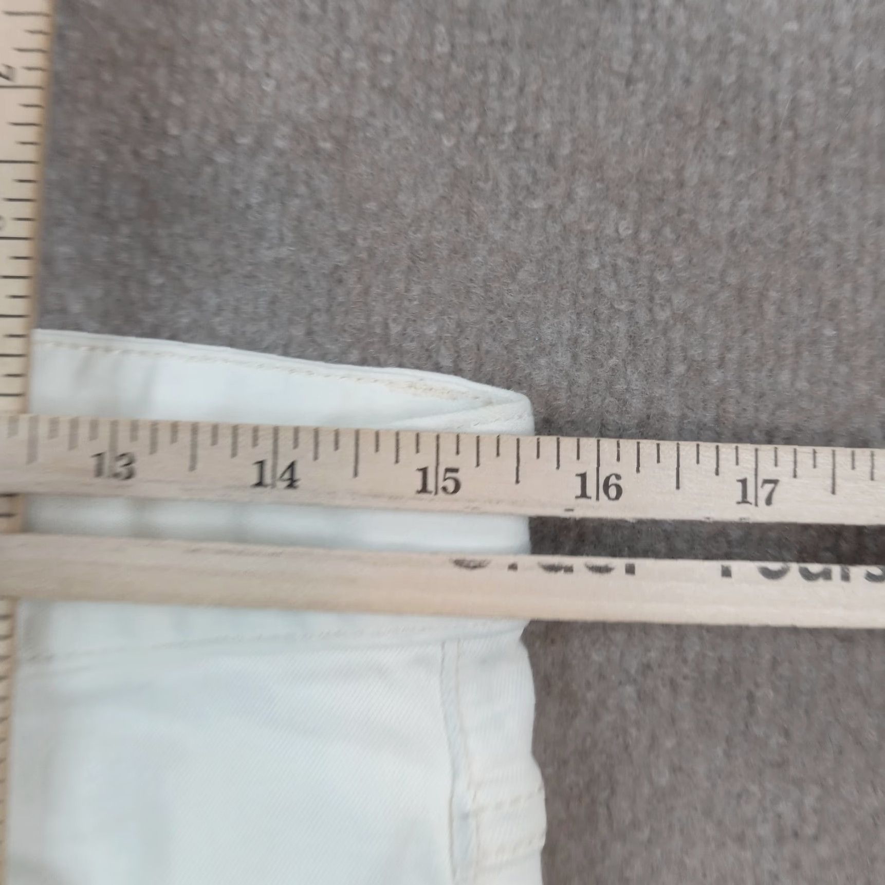 Free People Free People Womens White Skinny Jeans Distressed Stretch Size 29 30x26 Size 29" - 5 Thumbnail