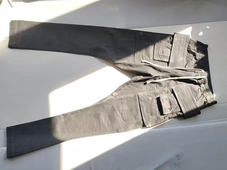 Rick Owens Drkshdw Rick Owens Drkshdw Black Coated Nylon Pants Size US 26 / EU 42 - 1 Thumbnail
