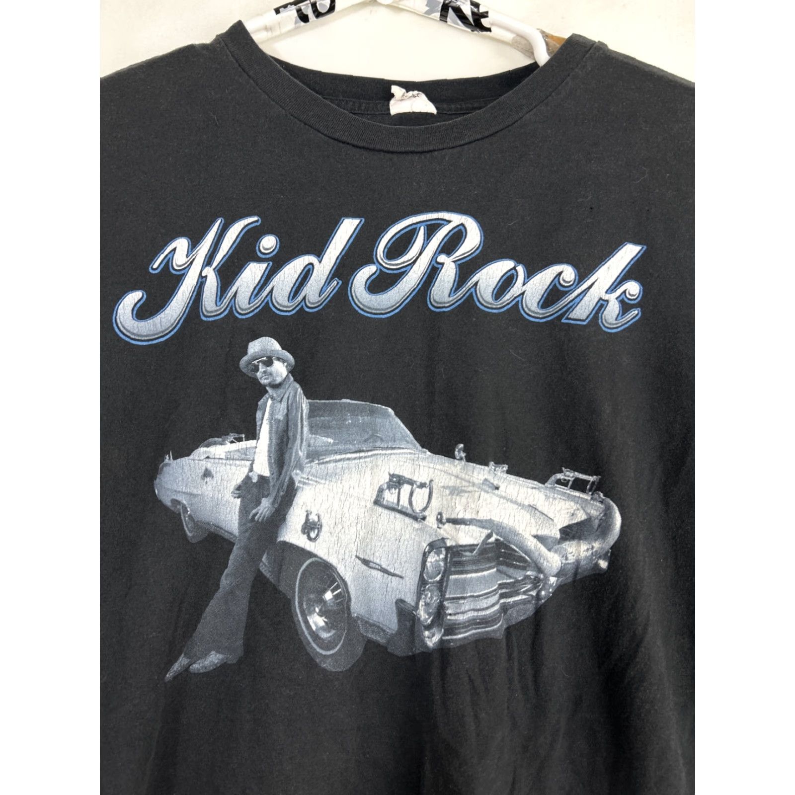 Hanes VINTAGE Kid Rock Born Free Tour 2011 Band Tee Black T-Shirt Size L Double Sided Rock Shirt Mens Size US L / EU 52-54 / 3 - 2 Thumbnail