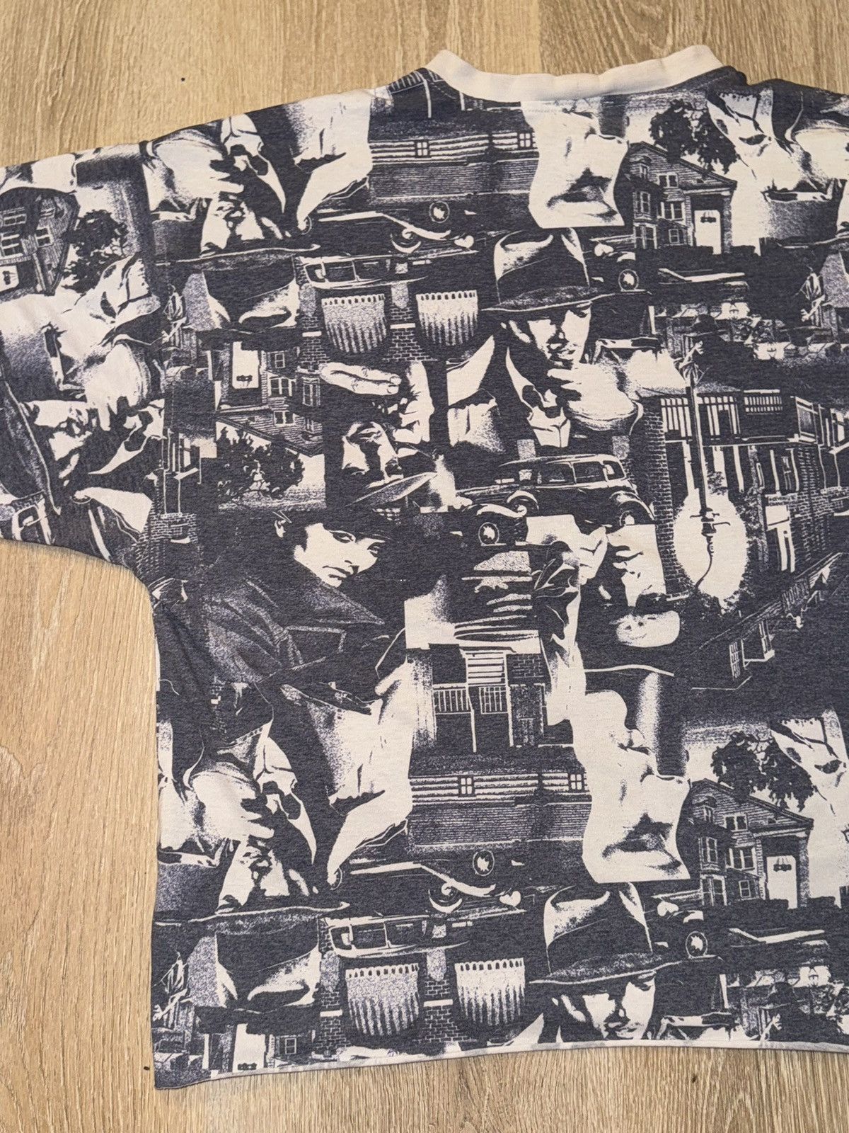Other Vintage Film Noir Collage T-Shirt All Over Print Photo Art L Size US L / EU 52-54 / 3 - 11 Thumbnail