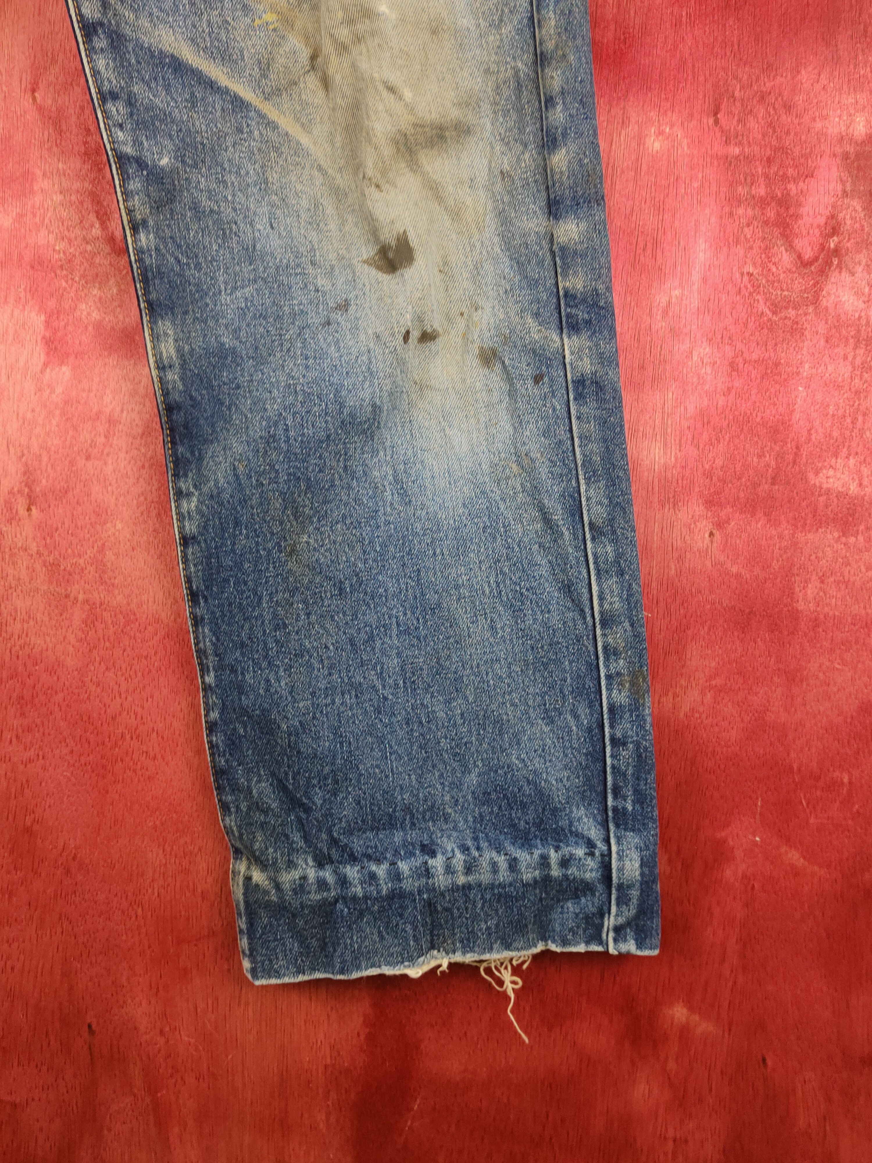 Japanese Brand UCW Dark Blue Faded Distressed Ripped Jeans #S1775 Size US 30 / EU 46 - 6 Thumbnail