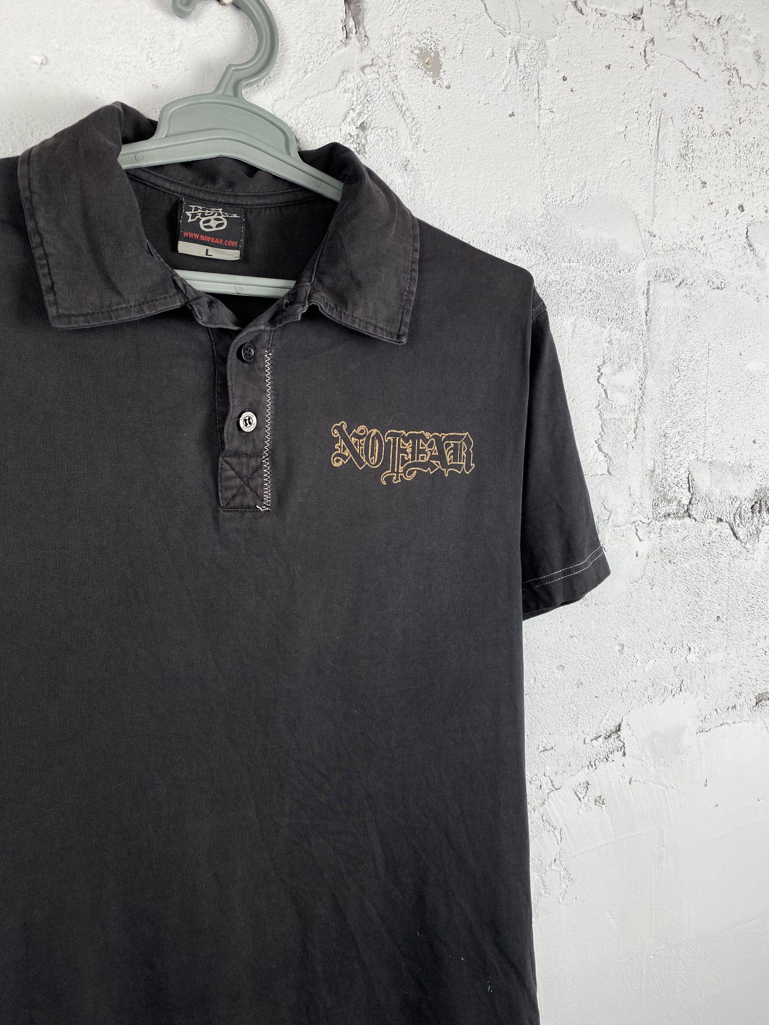 Japanese Brand × No Fear Vintage Y2K No Fear Skull Faded T-shirt Size US L / EU 52-54 / 3 - 3 Thumbnail