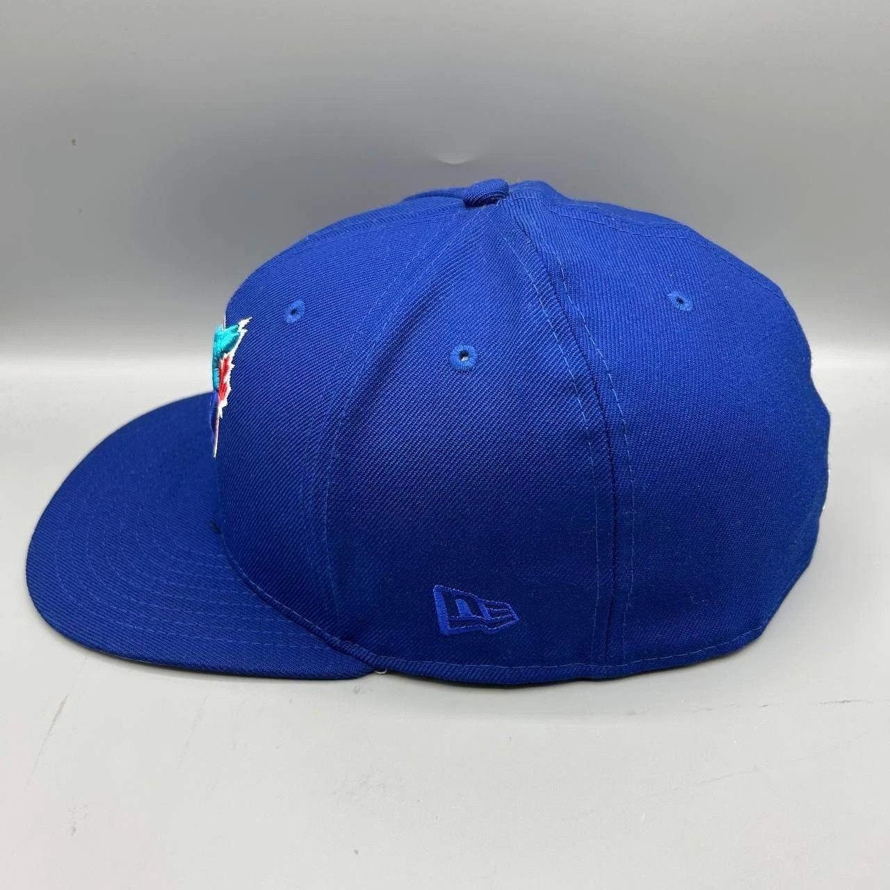 New Era Toronto Blue Jays Hat Men 8 Blue Gray MLB Fitted Cap Wool Size ONE SIZE - 6 Thumbnail