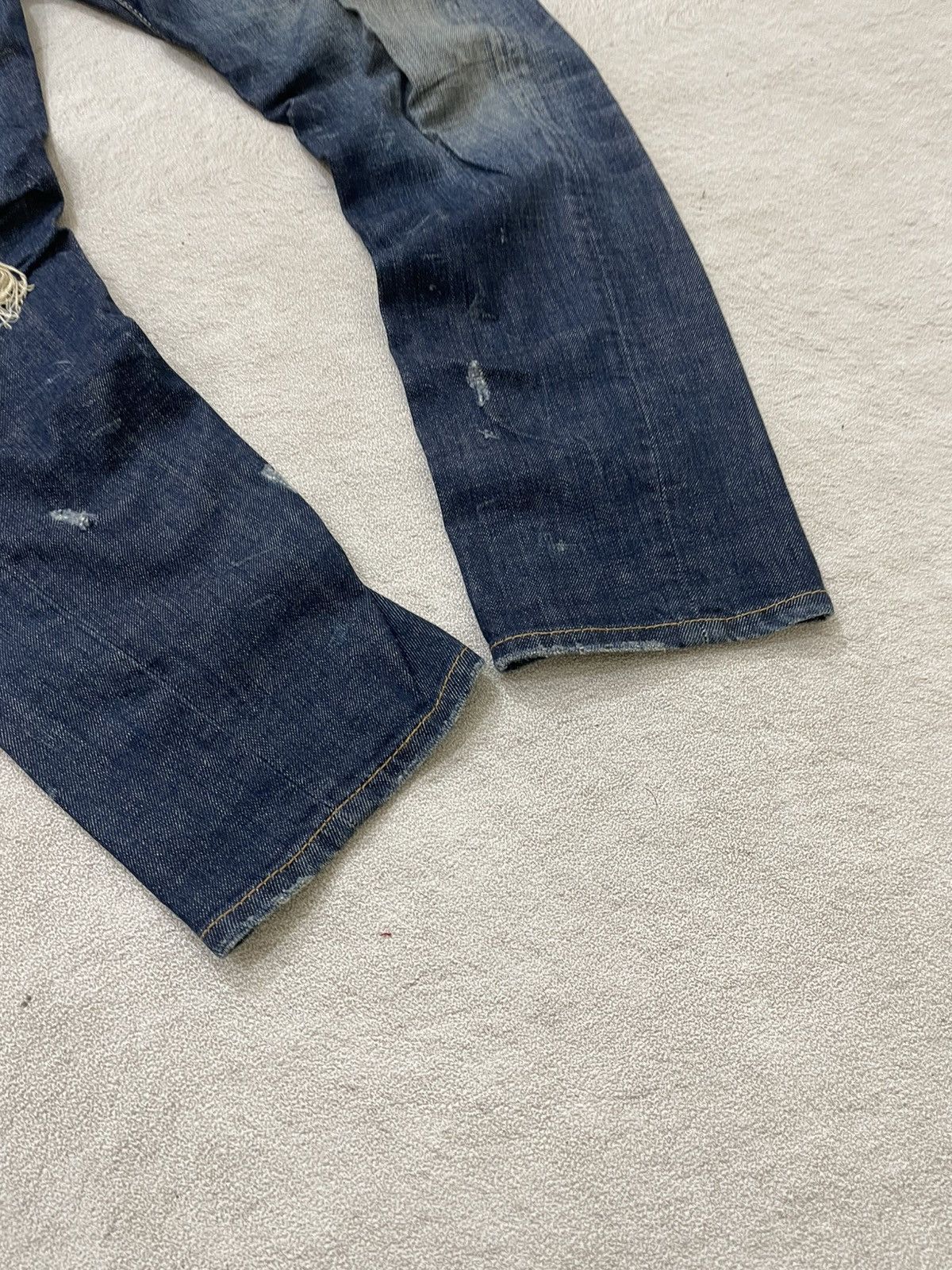 Japanese Brand 2000s Dsquared Mudwash Denim Ripped Jeans Distressed Y2K If6 Size US 34 / EU 50 - 5 Thumbnail