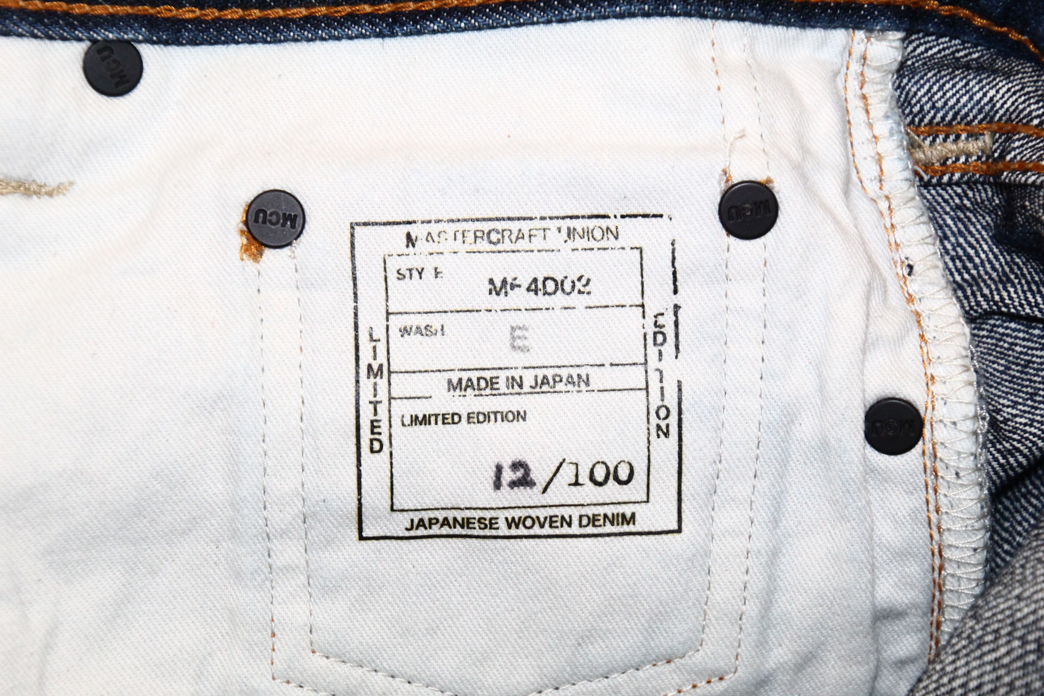 Mastercraft Union MCU Mastercraft Union selvedge japanese woven denim 13.5oz Size US 30 / EU 46 - 15 Thumbnail