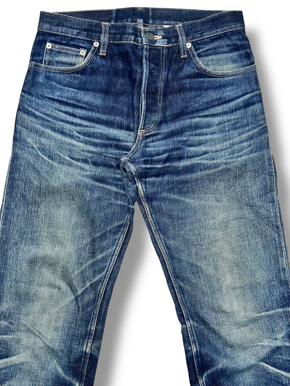 Japanese Brand Nagamine Studio x MIDWEST Japanese Selvedge Striked & Faded Size US 31 - 4 Thumbnail