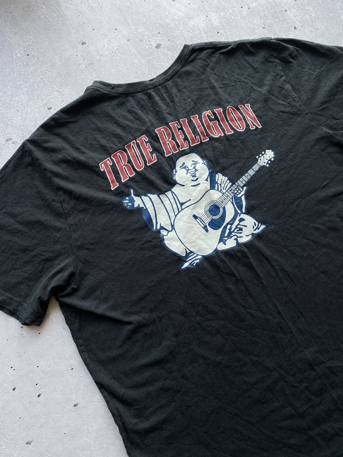 True Religion × Vintage ☠️Vintage True Religion Big Logo T shirt Rare Y2K Retro hype Size US XL / EU 56 / 4 - 1 Thumbnail