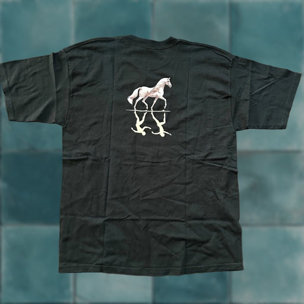 Gildan Cavalia T-Shirt Black XL Vintage Gildan Men Crew Neck Short Sleeve Rock Band Love Animals 70s 80s 90s Vintage Shirts Size US XL / EU 56 / 4 - 1 Thumbnail