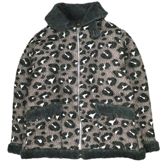 Other Other Needles Irvin Flying Jacket Big Leopard Jacquard Outerwear Textile Outerwear NS081 DUTY FREE for USA Size ONE SIZE - 1 Thumbnail